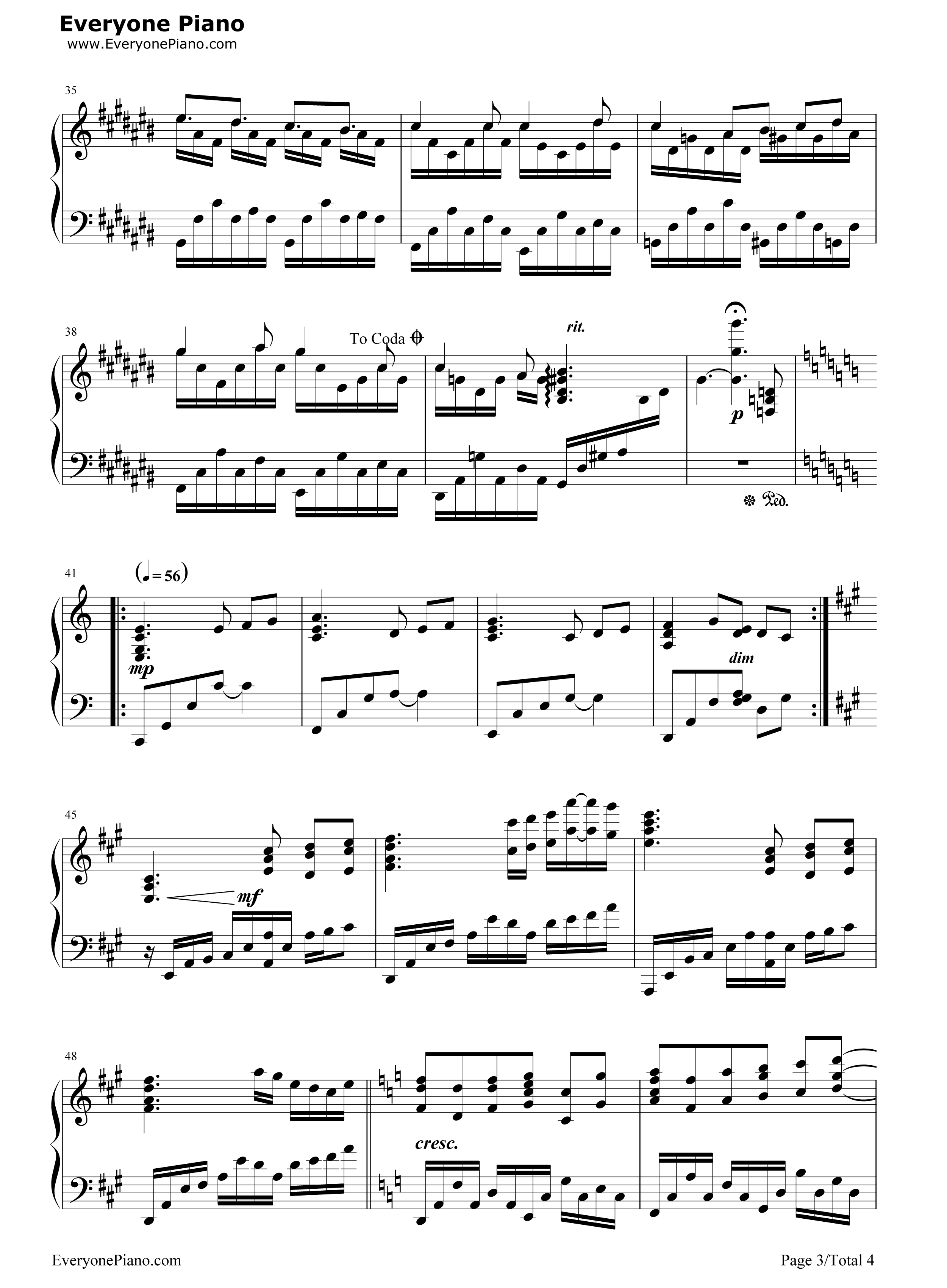 Allegro_Cantabile钢琴谱_SUEMITSU_&_THE_SUEMITH