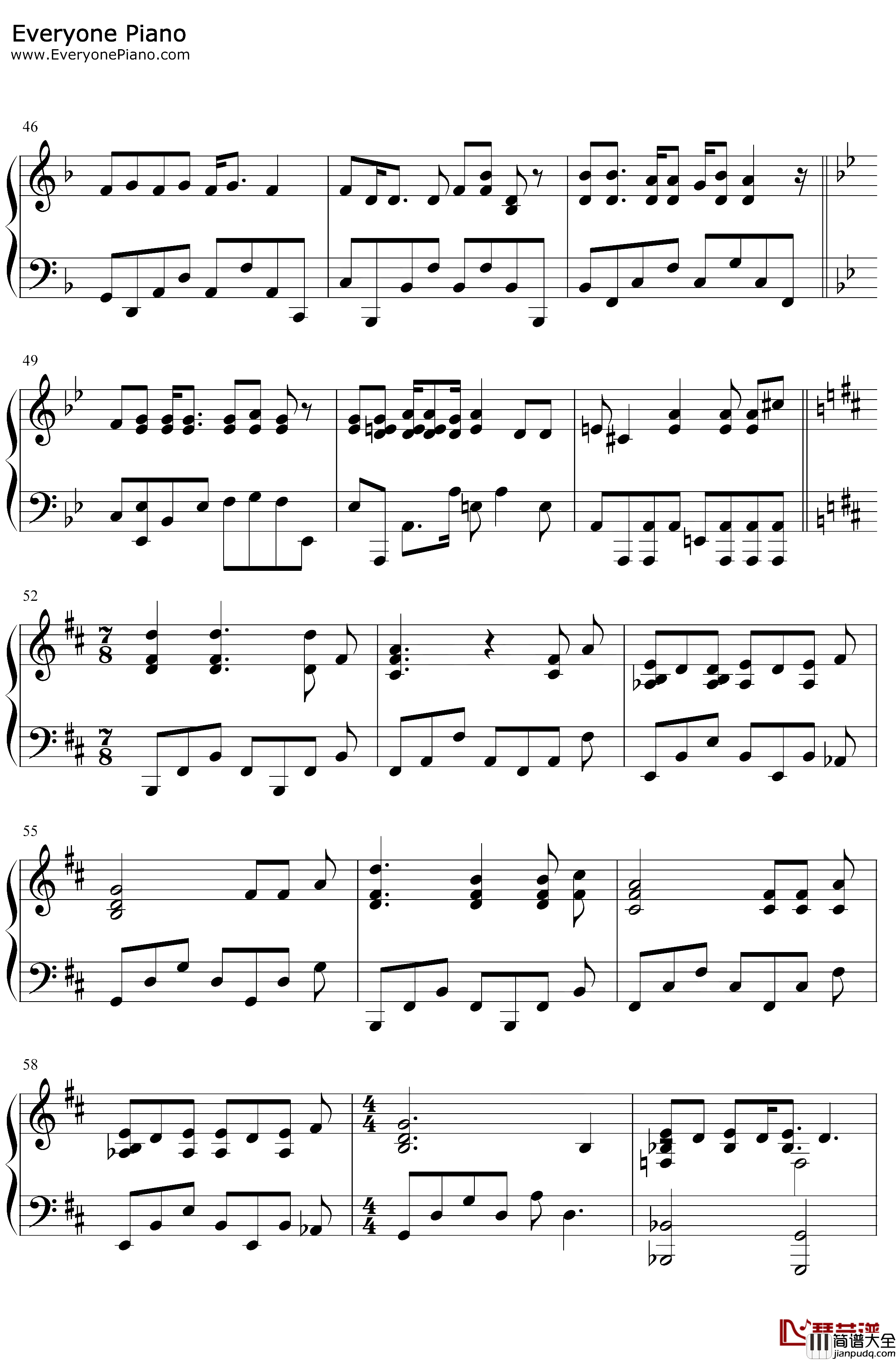Monster钢琴谱_Elsa_冰雪奇缘音乐剧OST