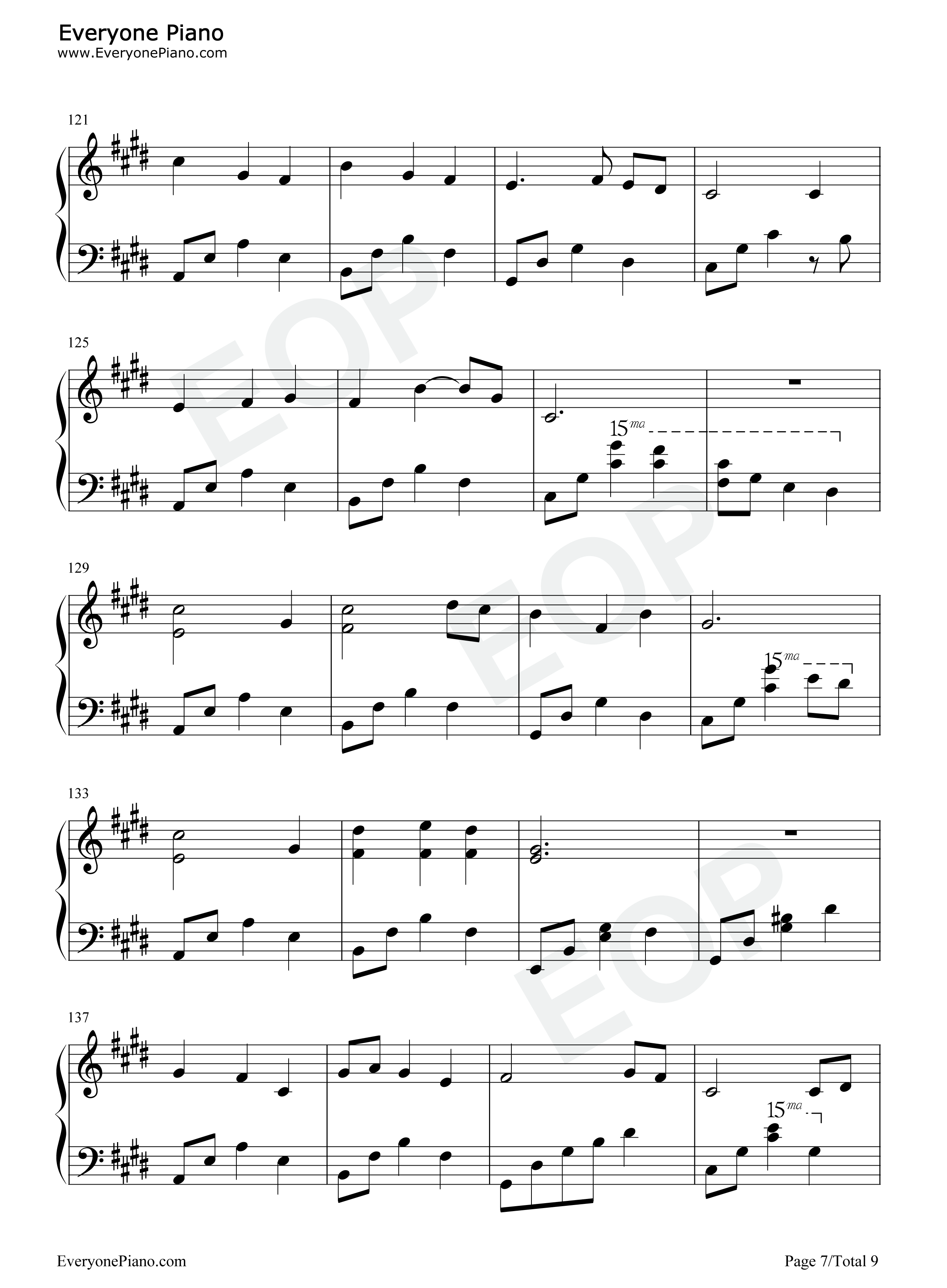 乘烟钢琴谱_兰音Reine