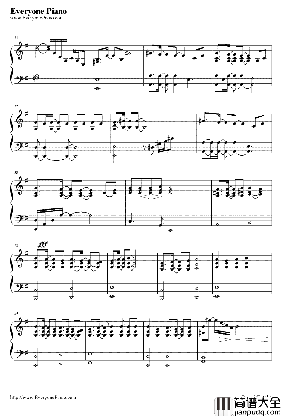 for_real生者的赞歌伴奏钢琴谱_徳山秀典_最游记主题曲