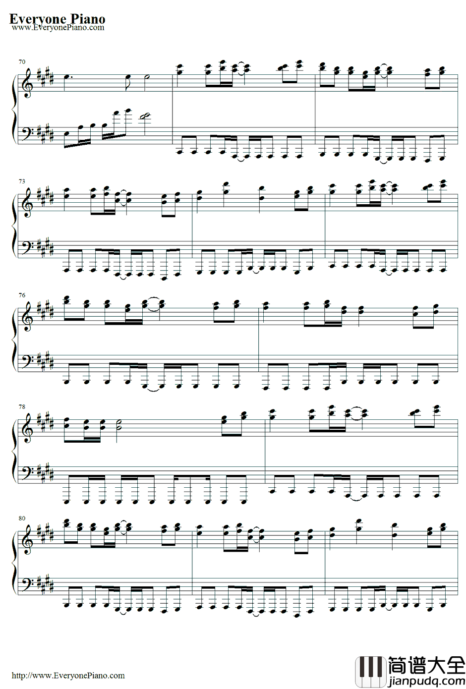 Rage_your_dream钢琴谱_M.O.V.E_头文字D主题曲