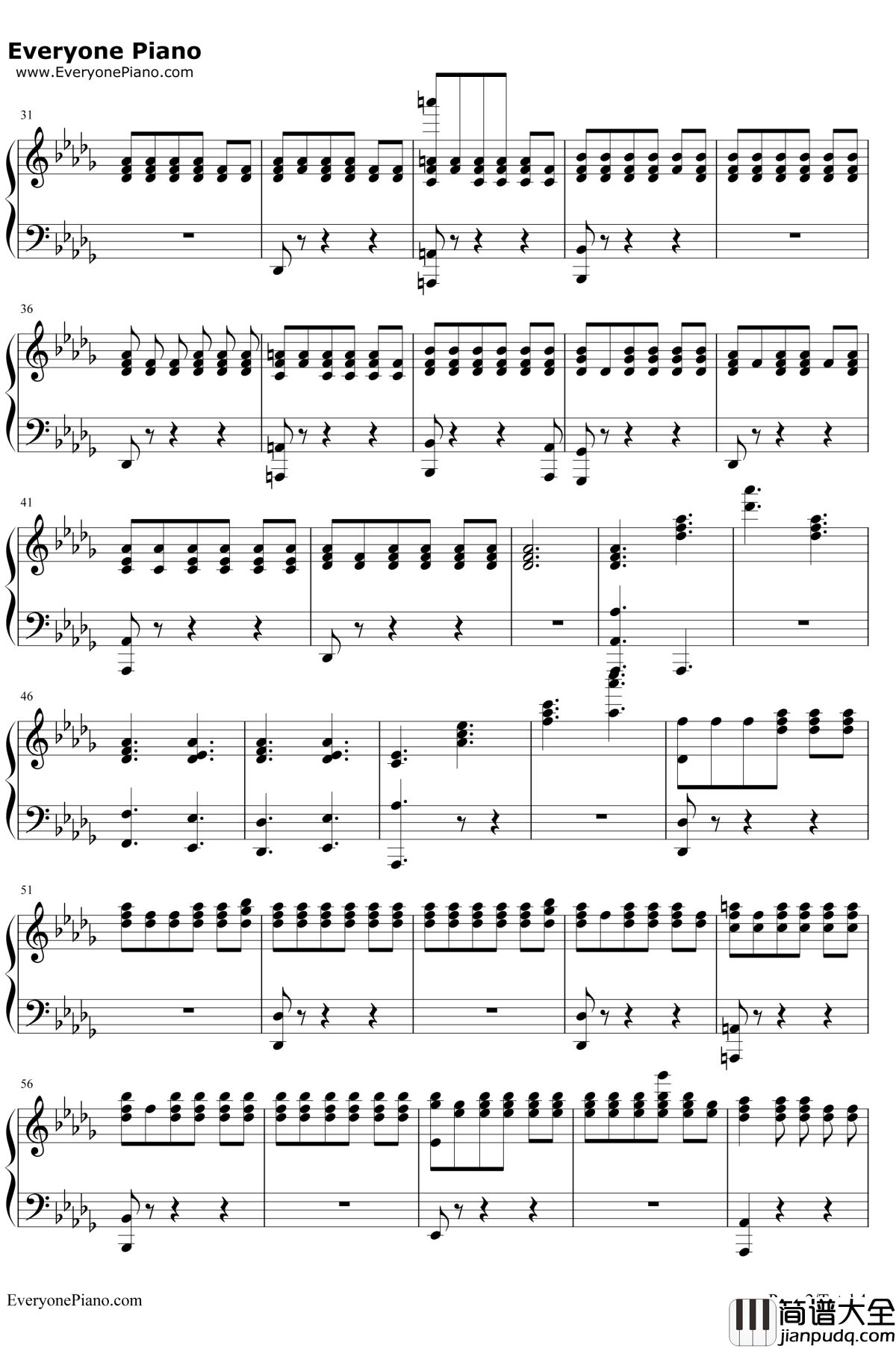 One_Last_Song钢琴谱_SamSmith