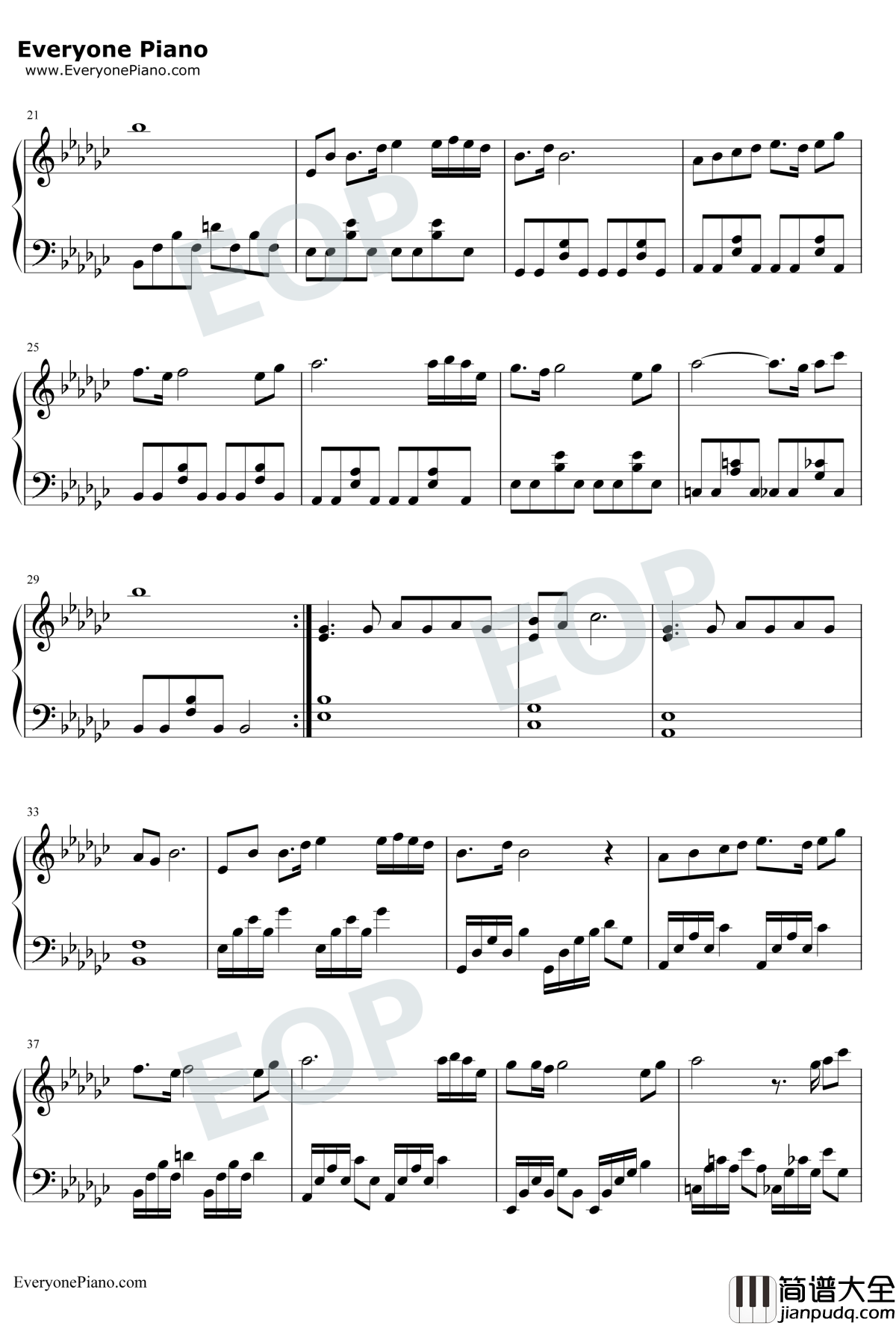 左手指月钢琴谱_萨顶顶_香蜜沉沉烬如霜片尾曲