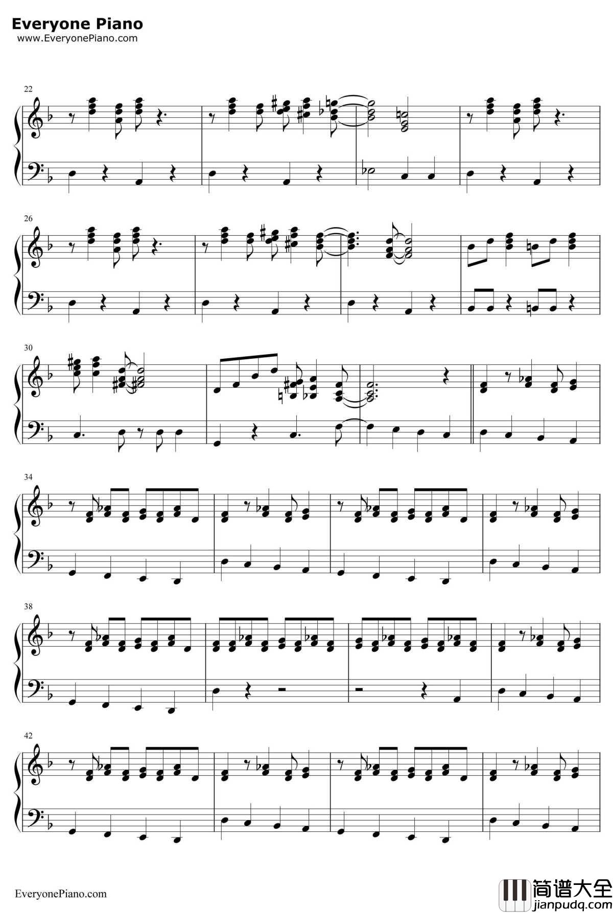 Cantina_Band钢琴谱_JohnWilliams _星球大战OST