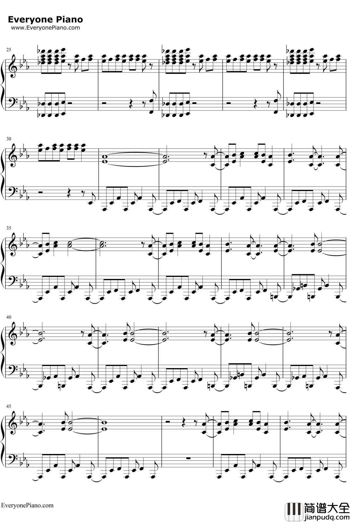Linus_and_Lucy钢琴谱_VinceGuaraldi