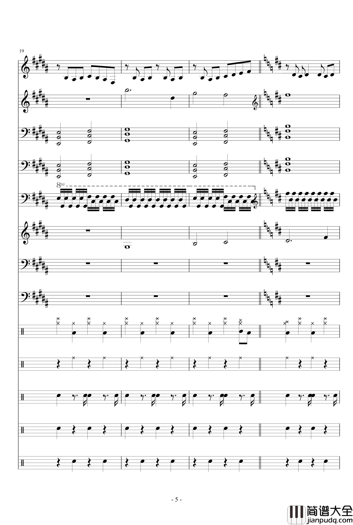 Instrument_latitude钢琴谱_Dollman