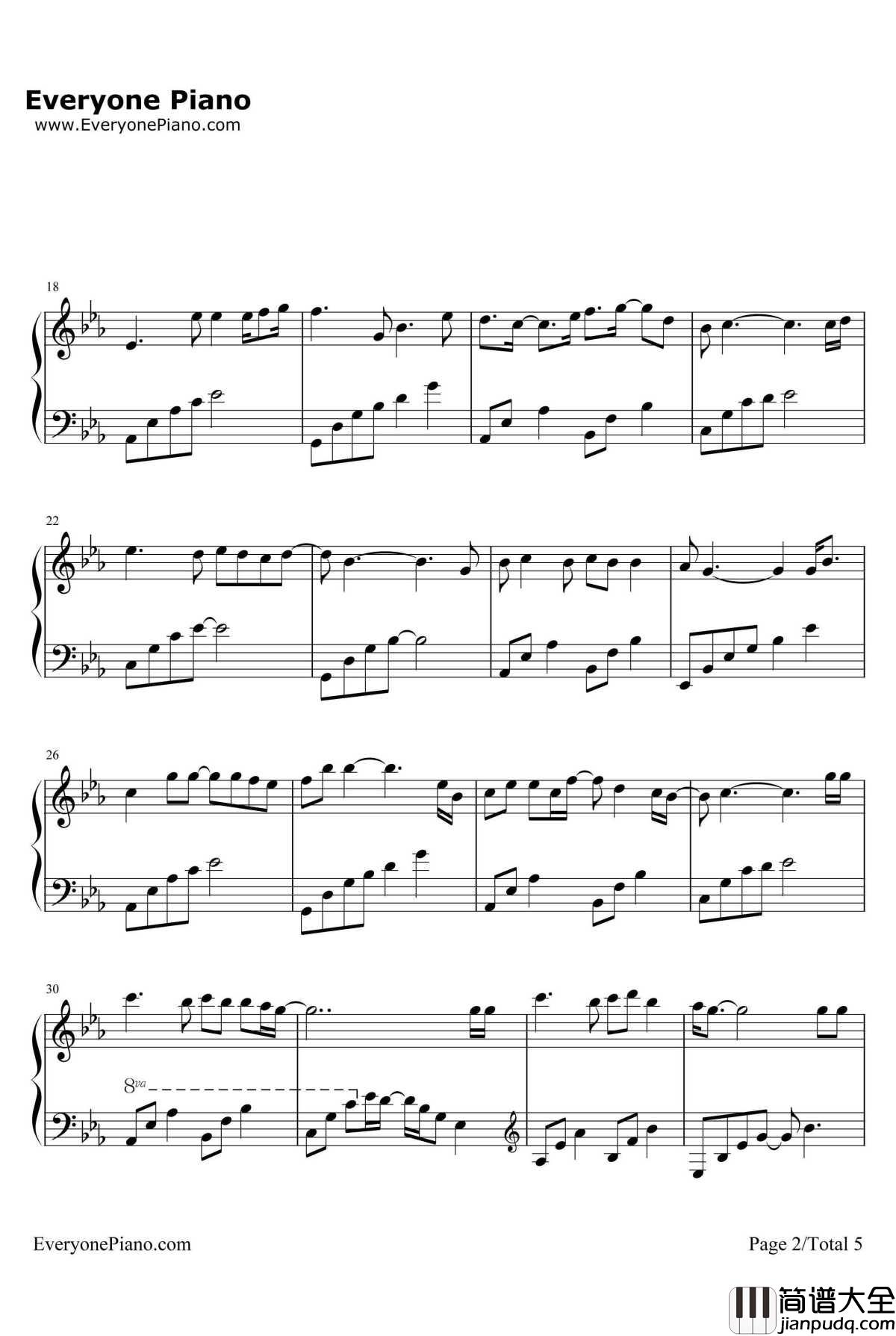 青衣谣钢琴谱_郁可唯_青云志插曲