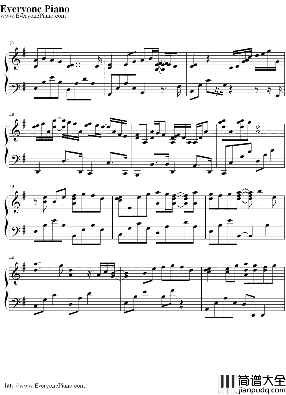 粉雪钢琴谱_Remioromen_日本电视剧_一公升的眼泪_插曲