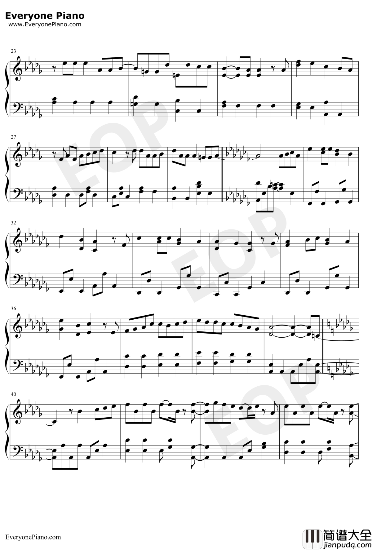 Bit_ters_weet钢琴谱_嵐_失恋巧克力职人主题曲