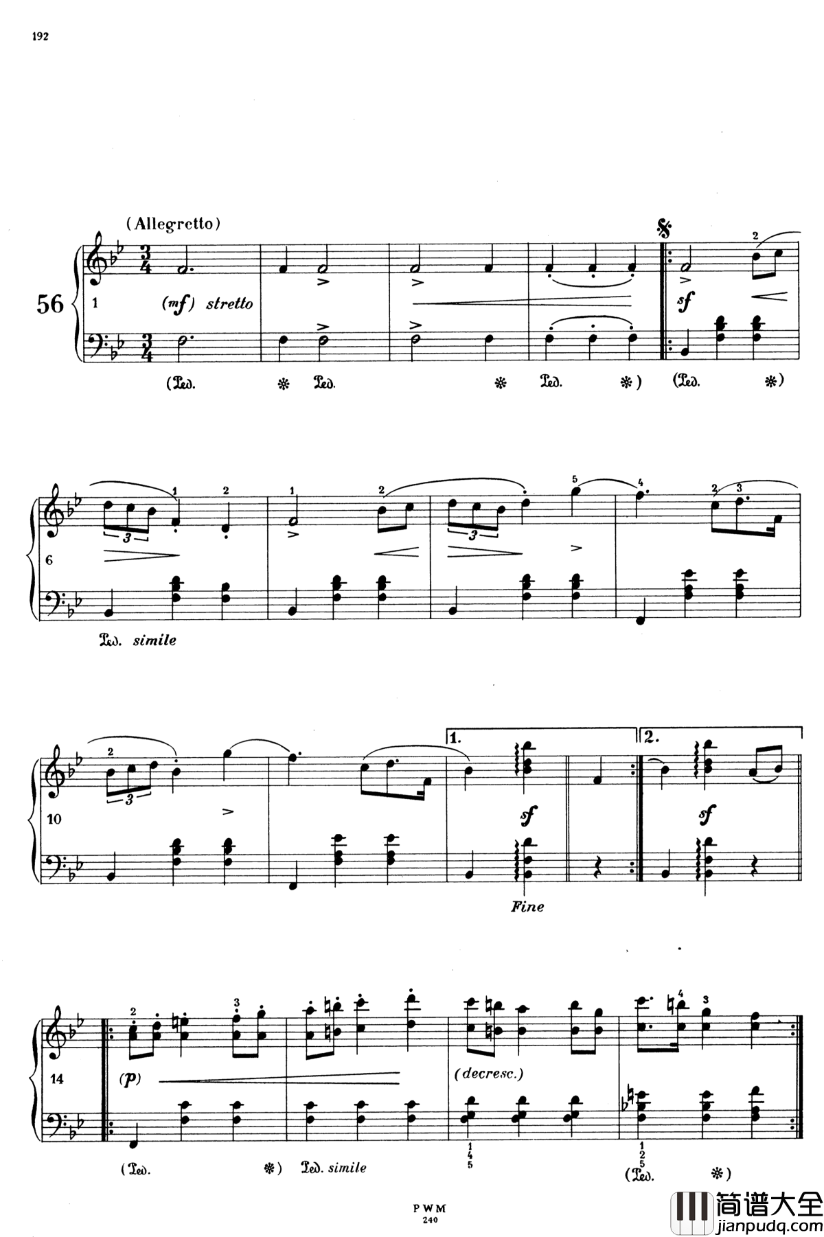 降B大调玛祖卡钢琴谱_遗作_肖邦_chopin