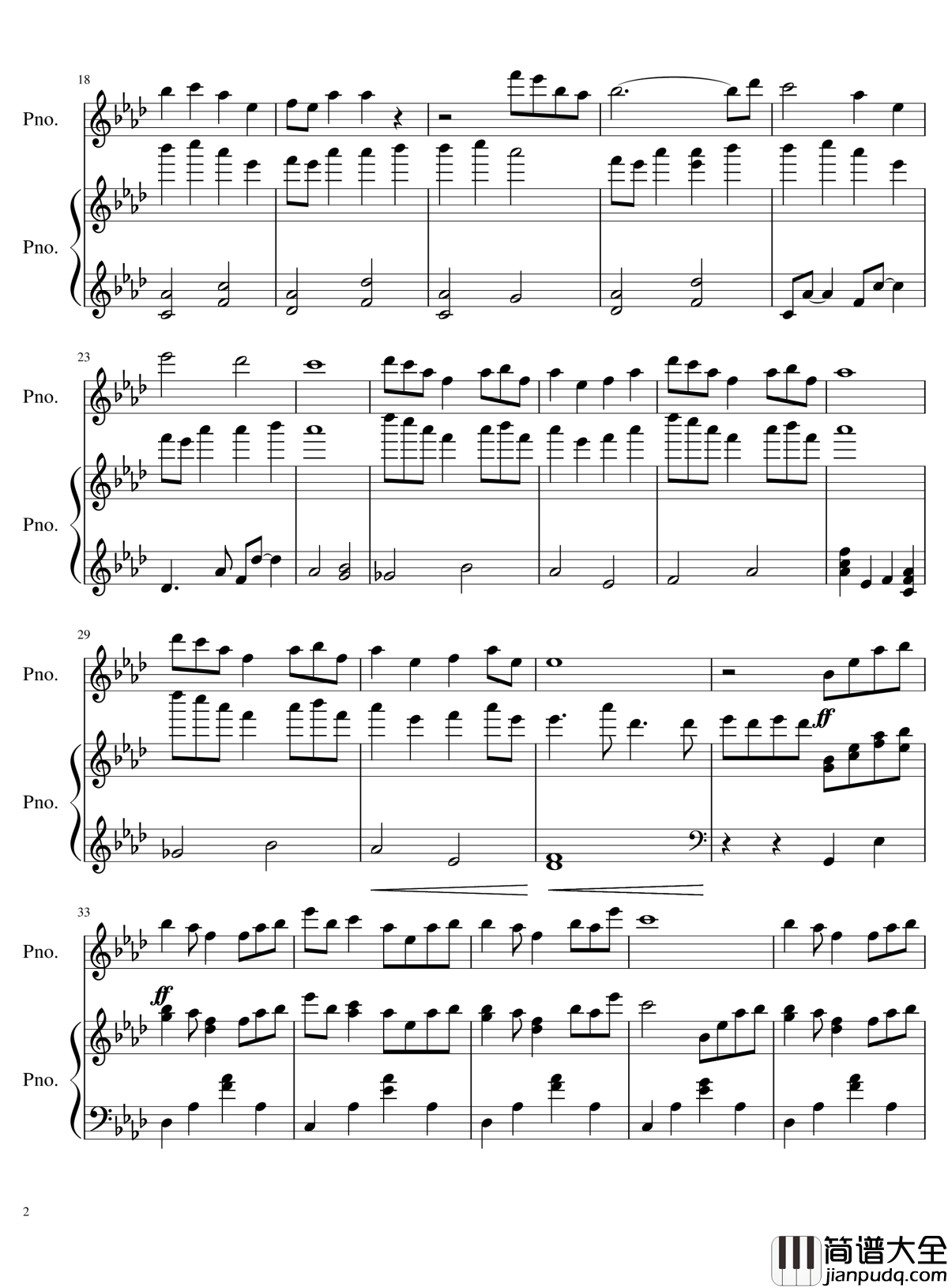 团子大家族钢琴谱_重制版___Clannad_OST_Clannad