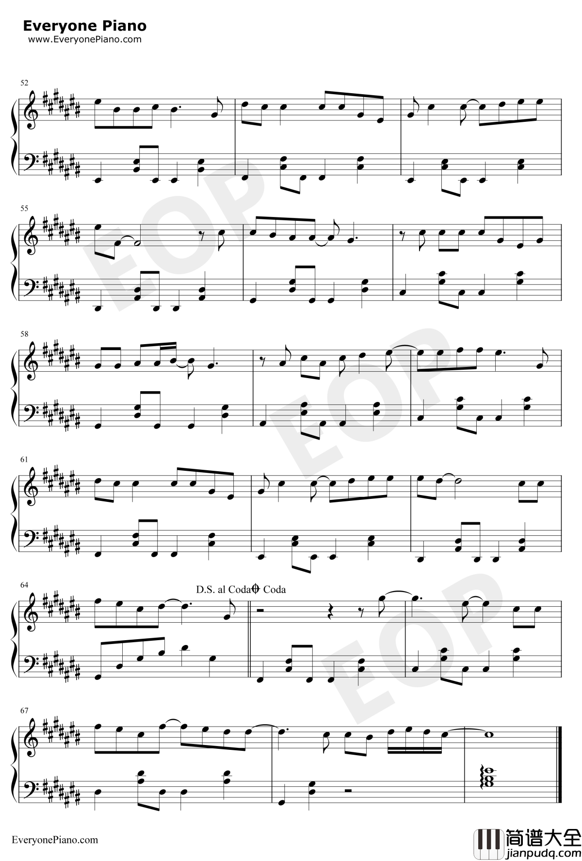 一起老去钢琴谱_薛凯琪_闺蜜2主题曲