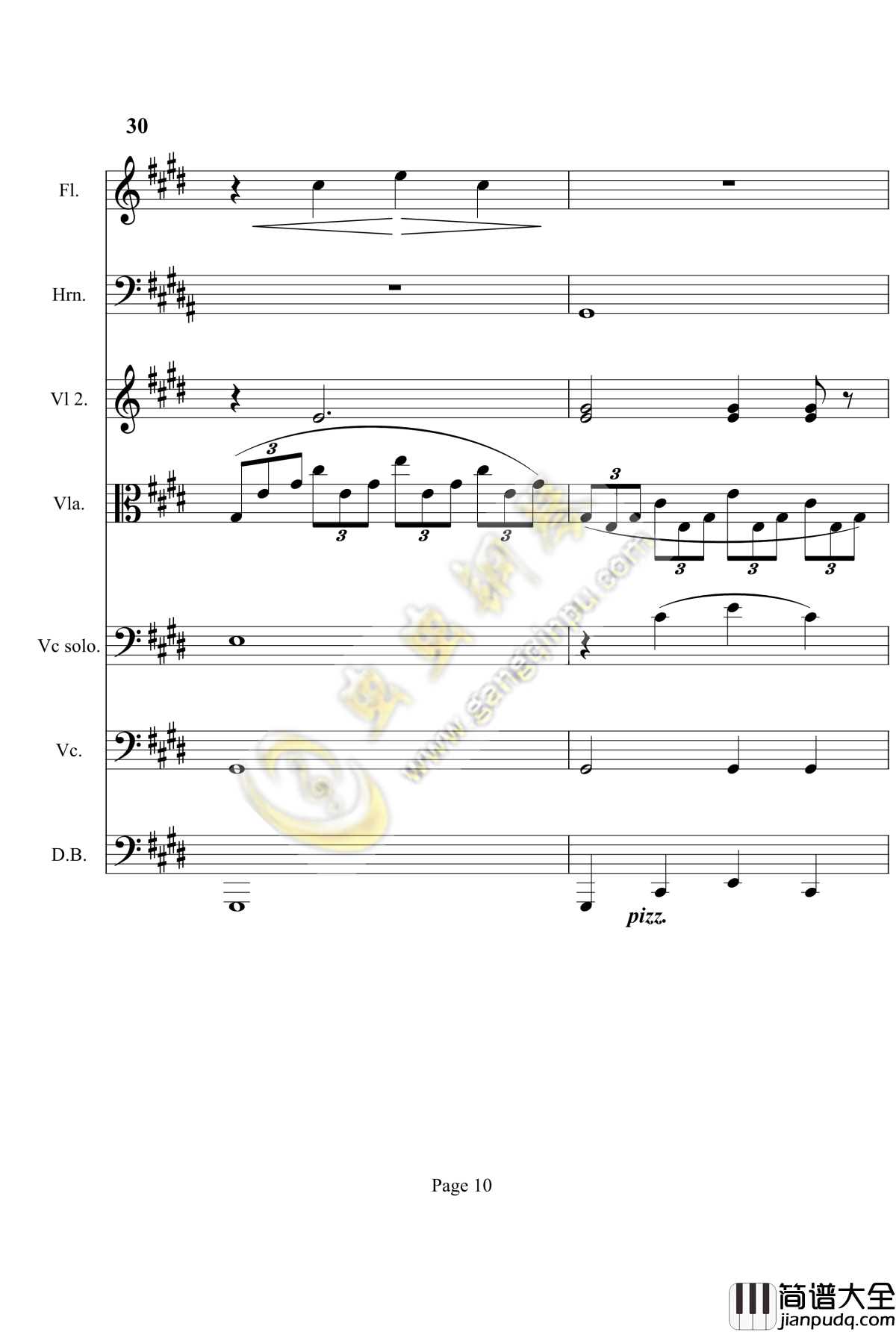 奏鸣曲之交响第14首钢琴谱_贝多芬_beethoven