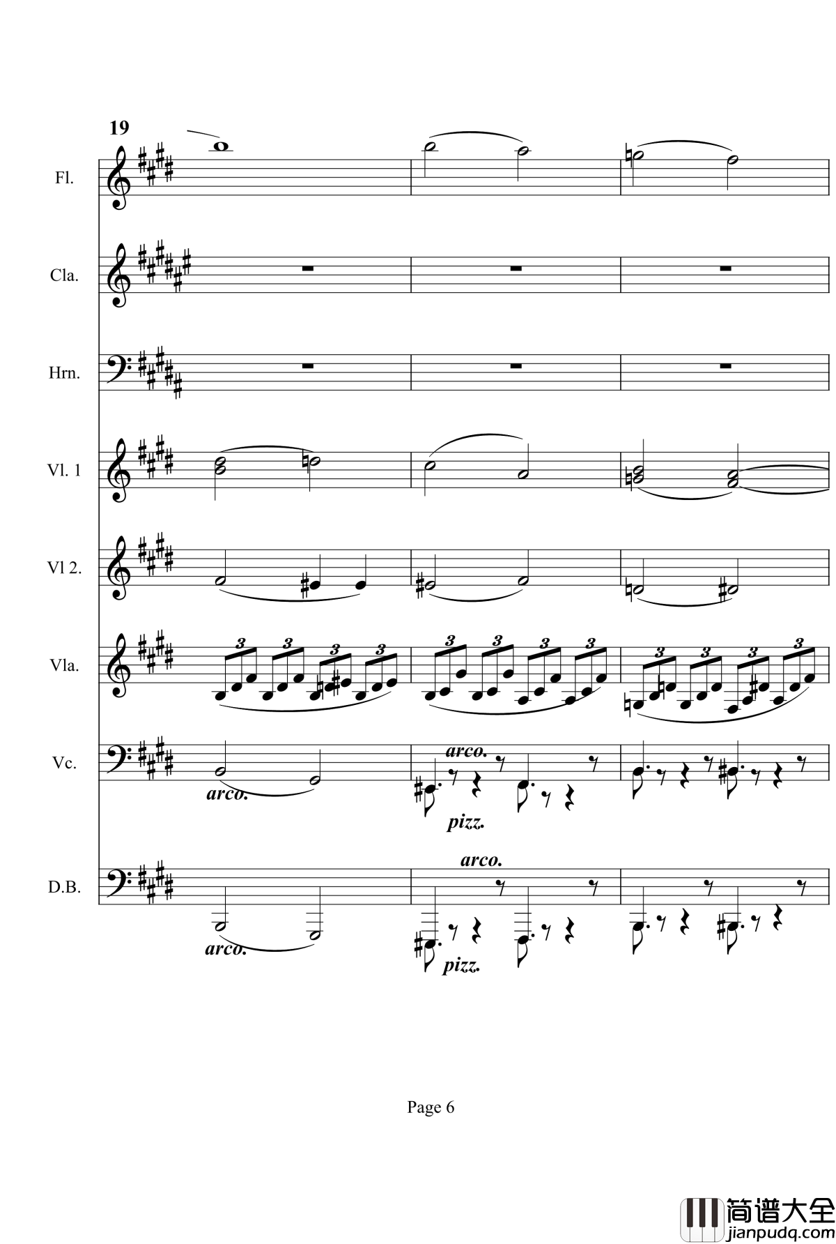 奏鸣曲之交响钢琴谱_第14首_Ⅰ_贝多芬_beethoven