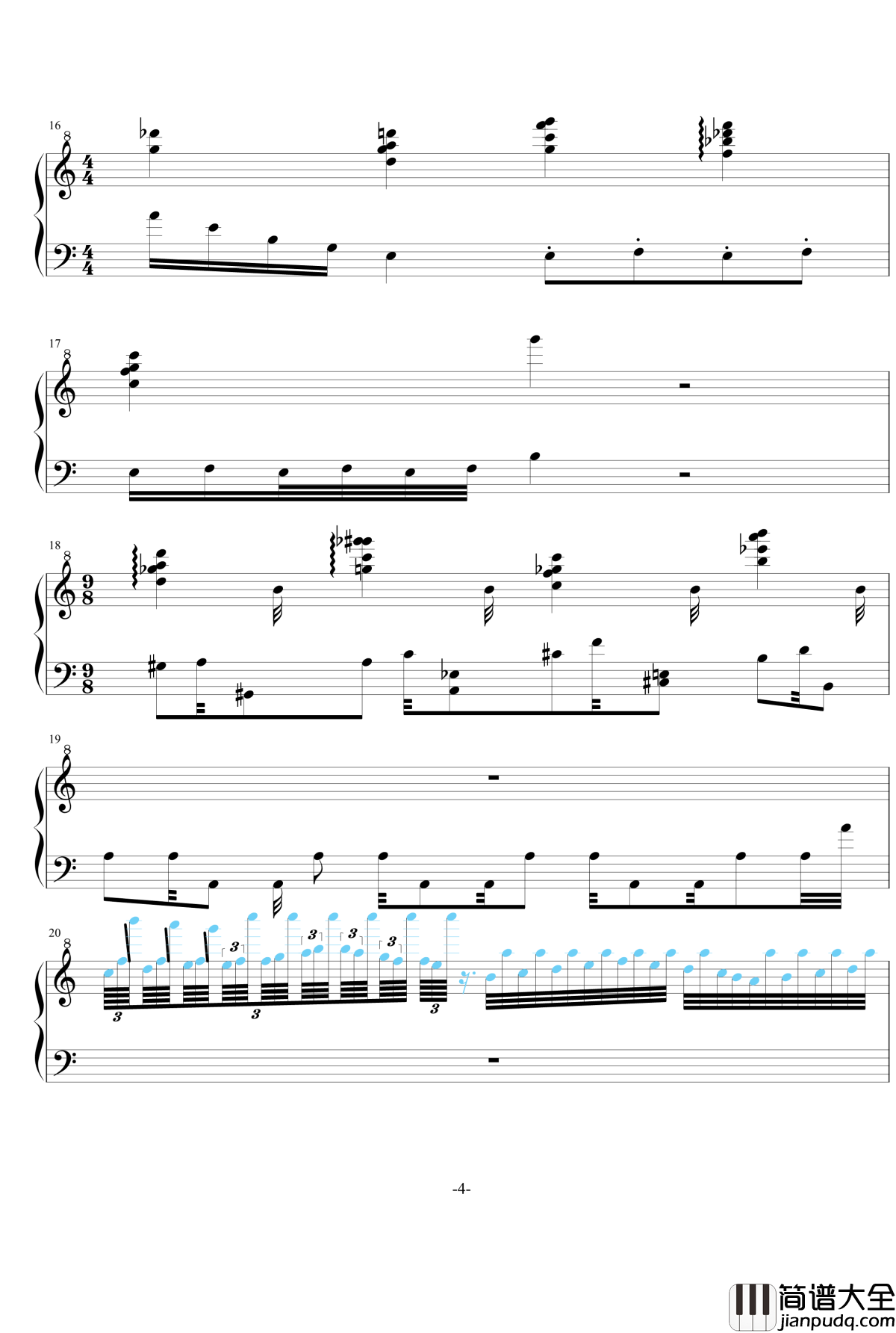 NO._1_Op.7钢琴谱_北方局长