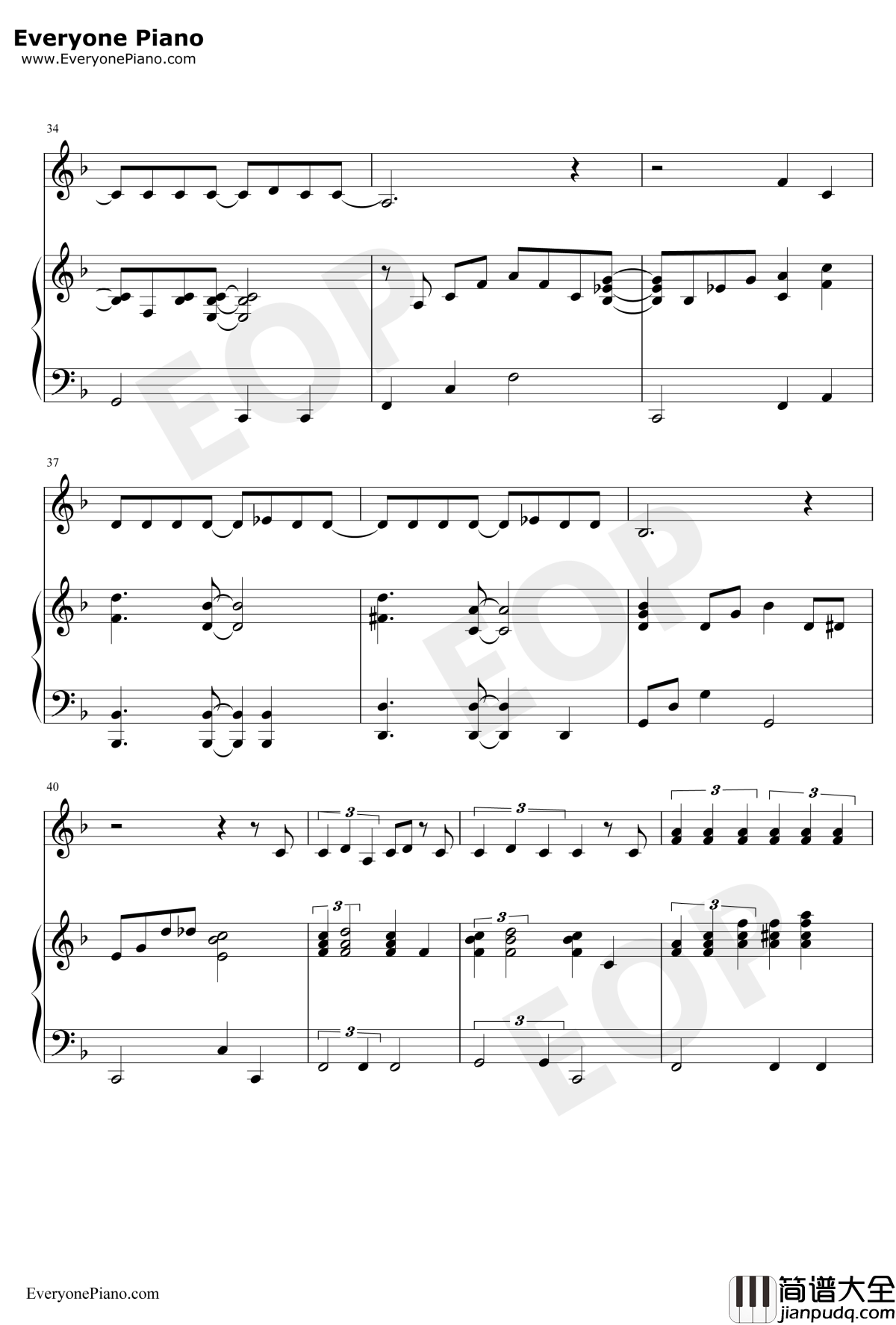 Thank_You_For_The_Music钢琴谱_ABBA