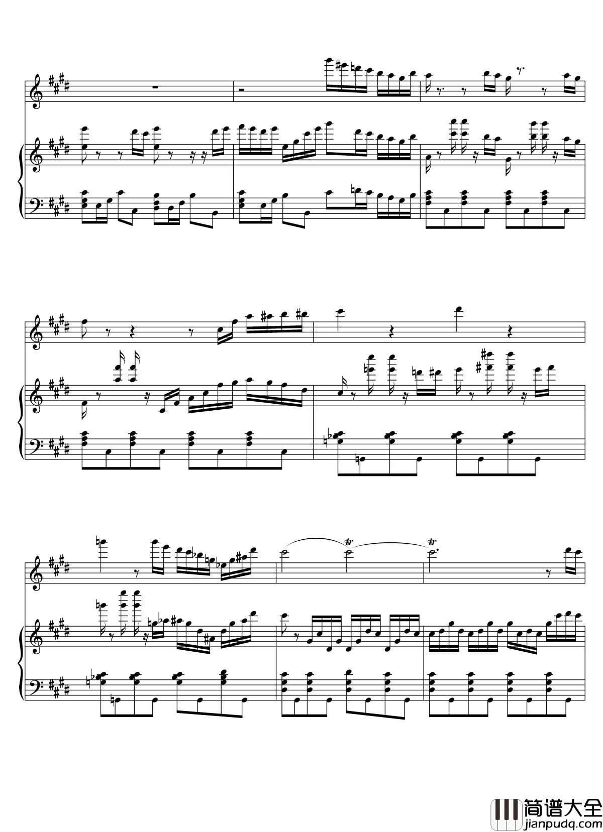 Parodia_Sonatina钢琴谱_Deemo