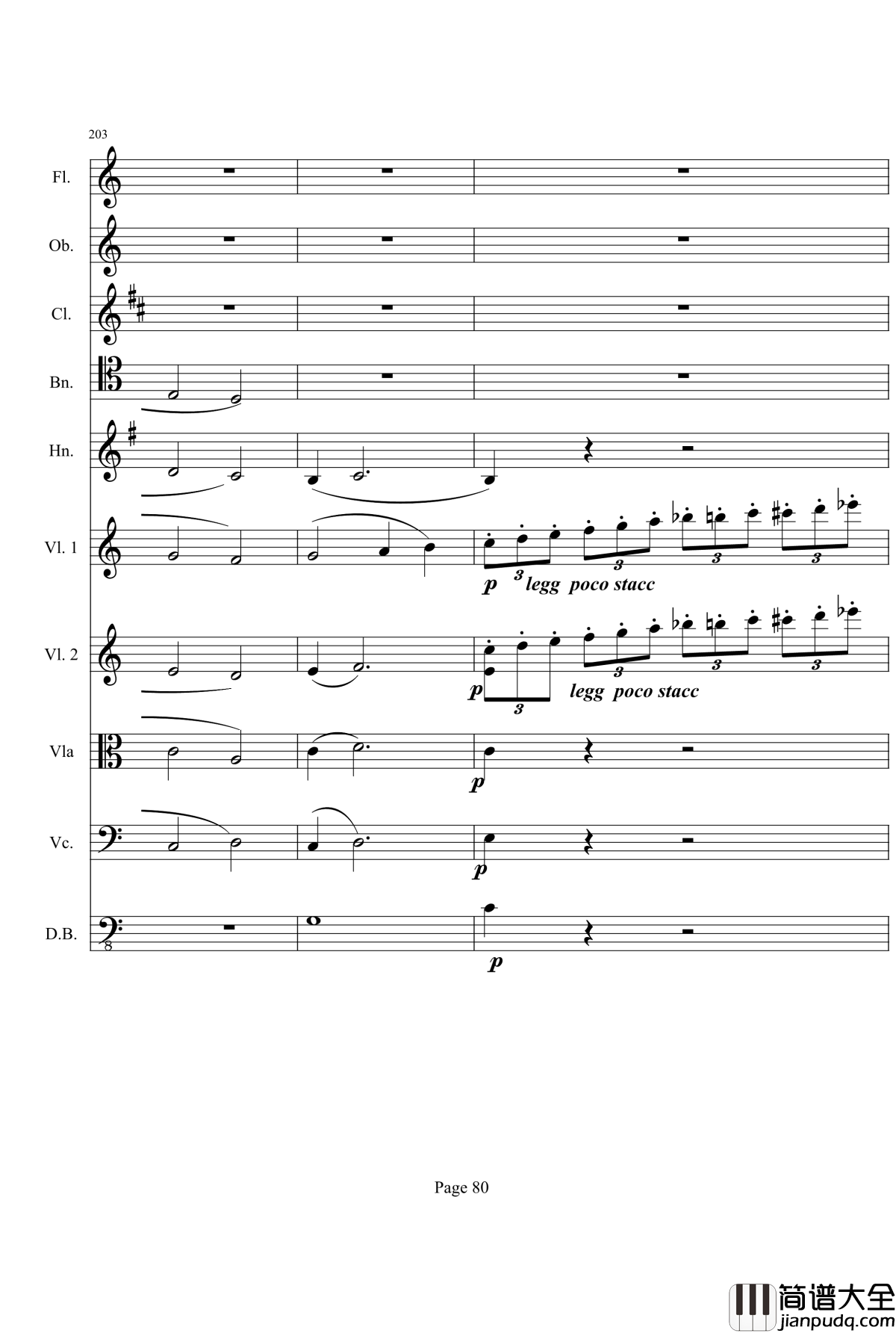 奏鸣曲之交响钢琴谱_第21首_Ⅰ_贝多芬_beethoven