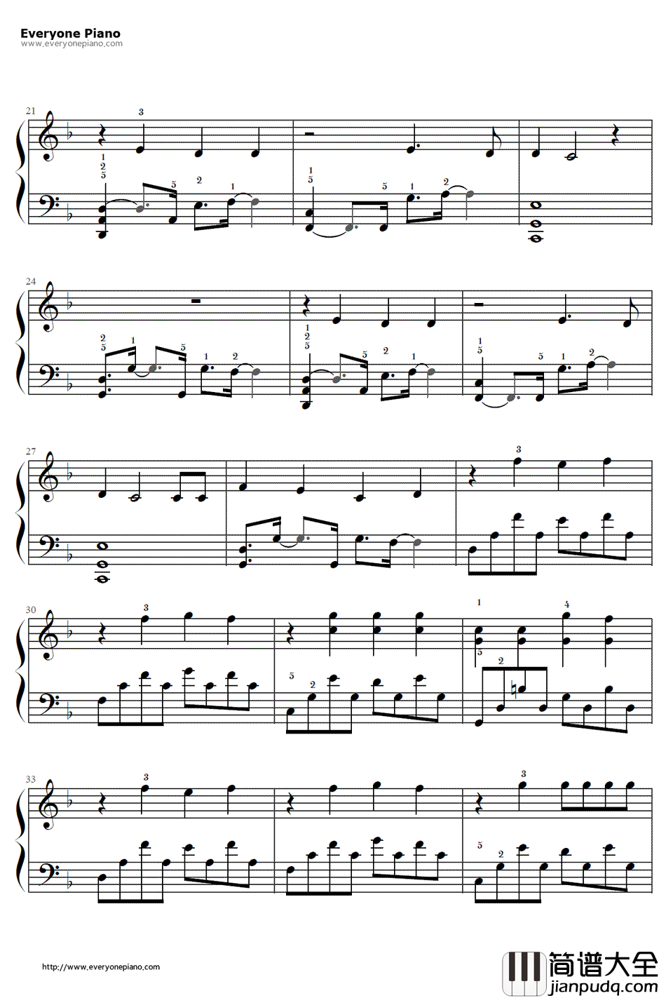 How_You_Remind_Me钢琴谱_Avril_Lavigne__海贼王剧场版:Z_主题曲