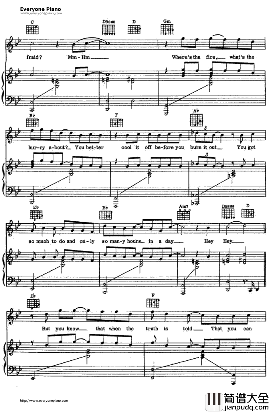 Vienna钢琴谱_BillyJoel 比利·乔尔