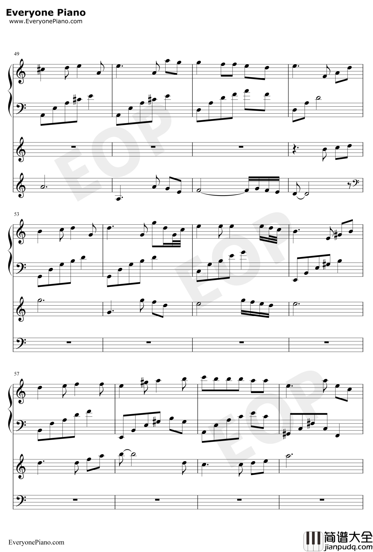 隐没的天使钢琴谱_石进_夜的钢琴曲IV