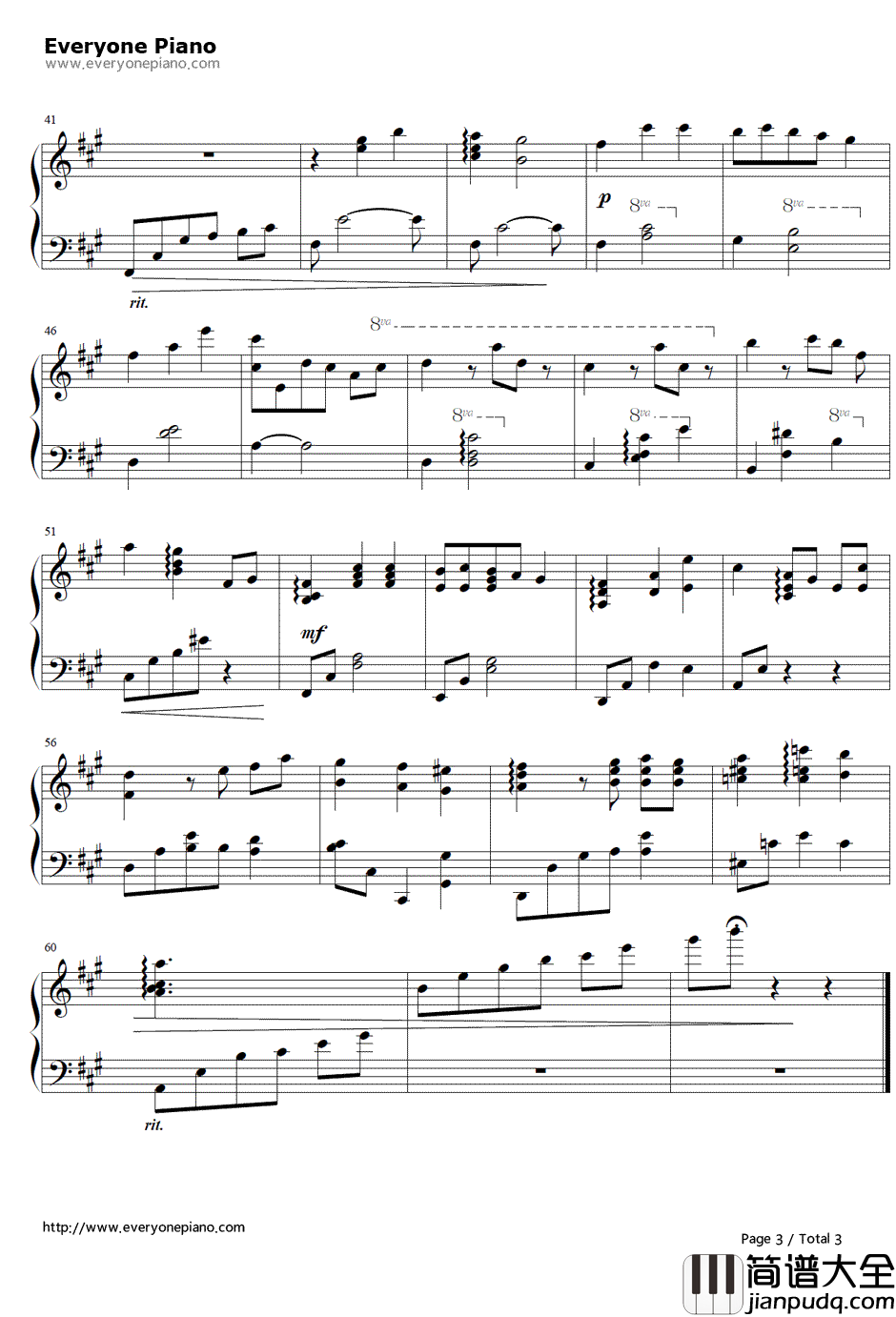 Irreplaceable_memories钢琴谱_秋之回忆6~T_Wave~