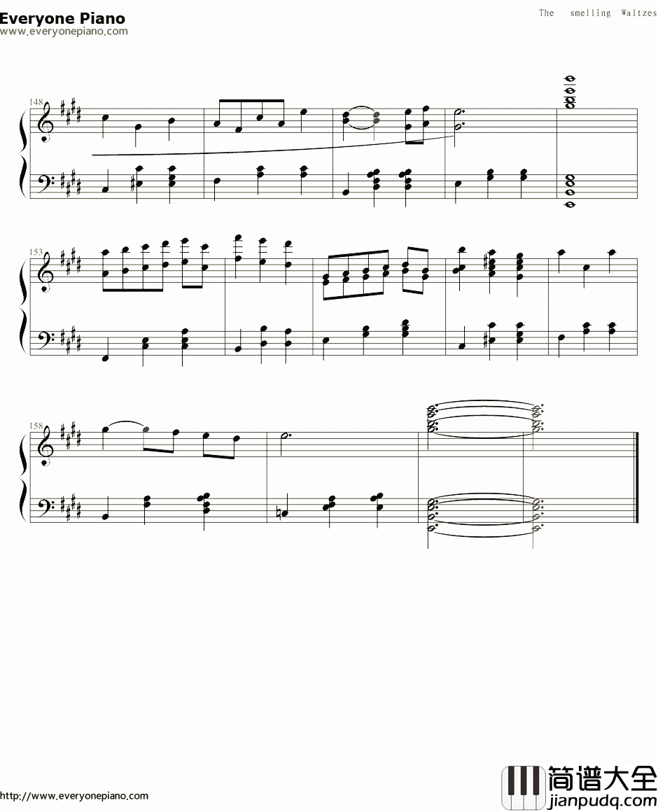 白十字的欢笑钢琴谱_新年圆舞曲