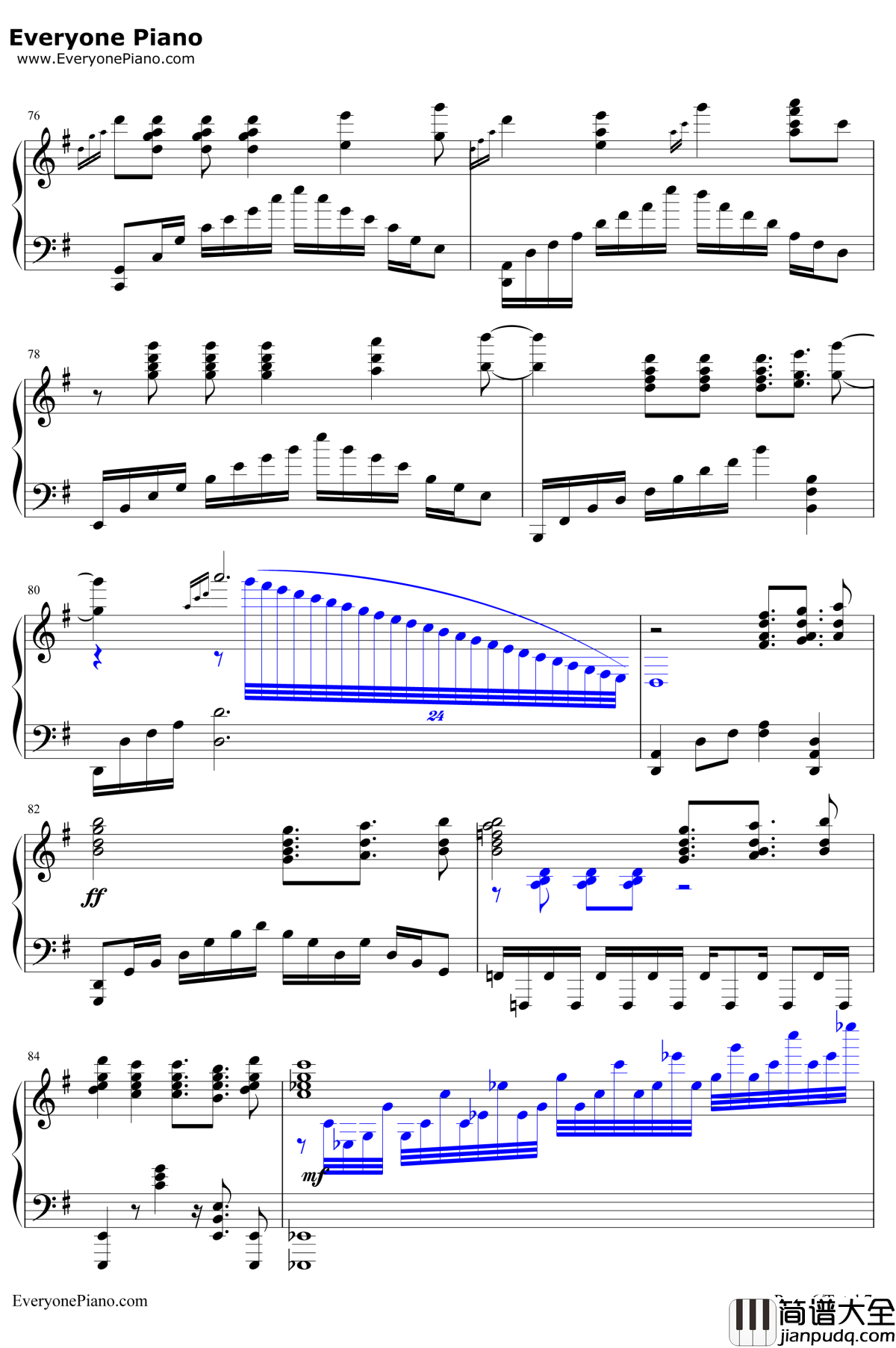 Part_of_Your_World钢琴谱_AlanMenken_动画片_小美人鱼_插曲