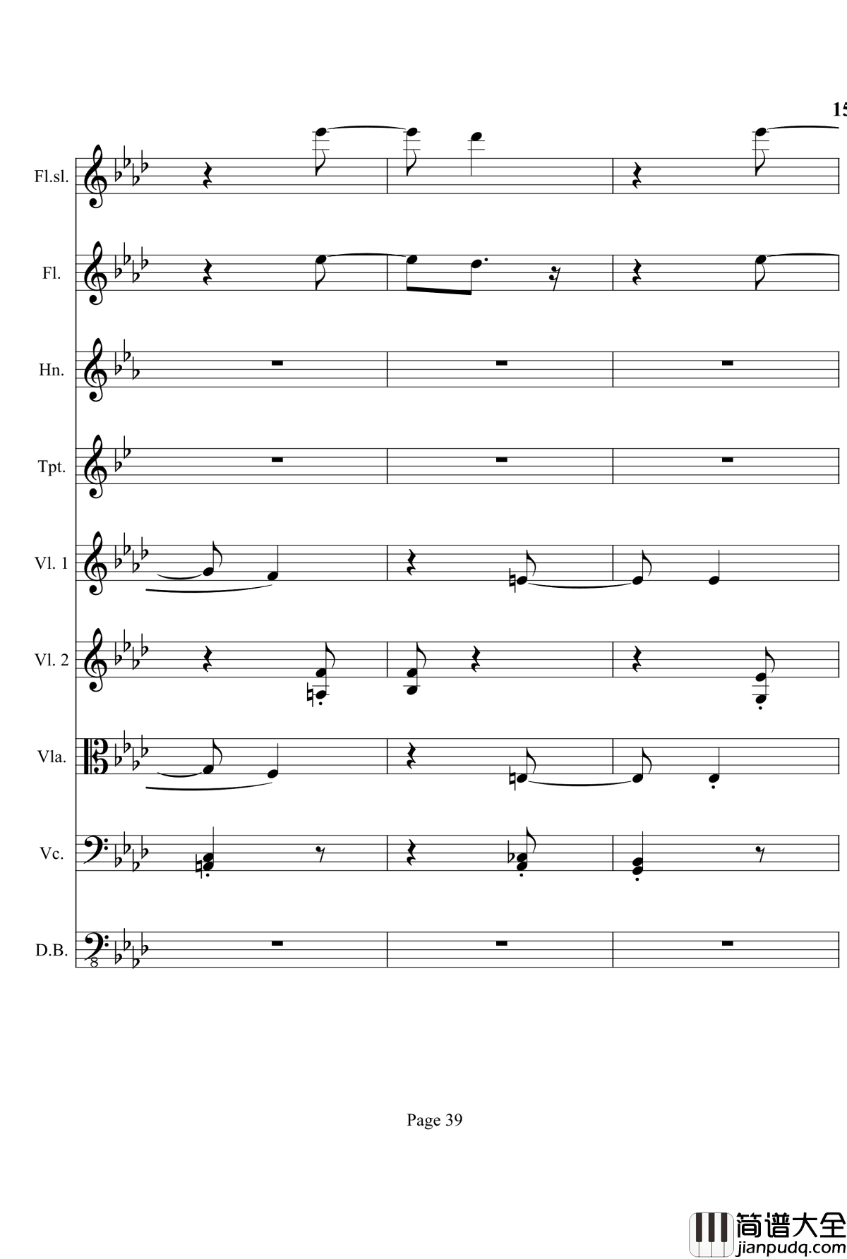 奏鸣曲之交响钢琴谱_第12首_Ⅰ_贝多芬_beethoven