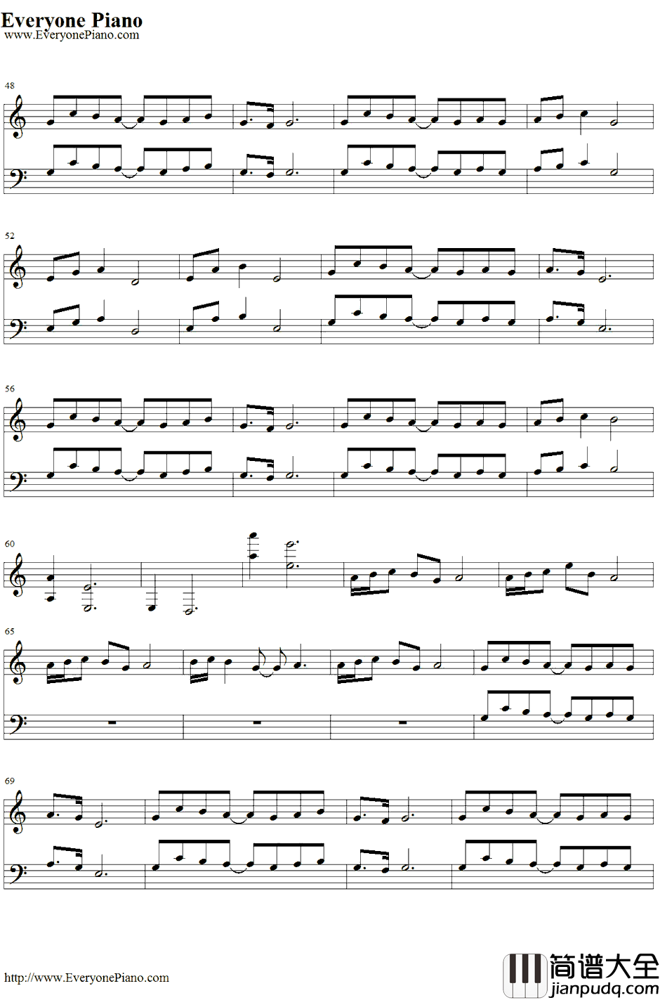 栄の活躍钢琴谱_松本晃彦_SakaeinAction_夏日大作战OST_サマーウォーズOST