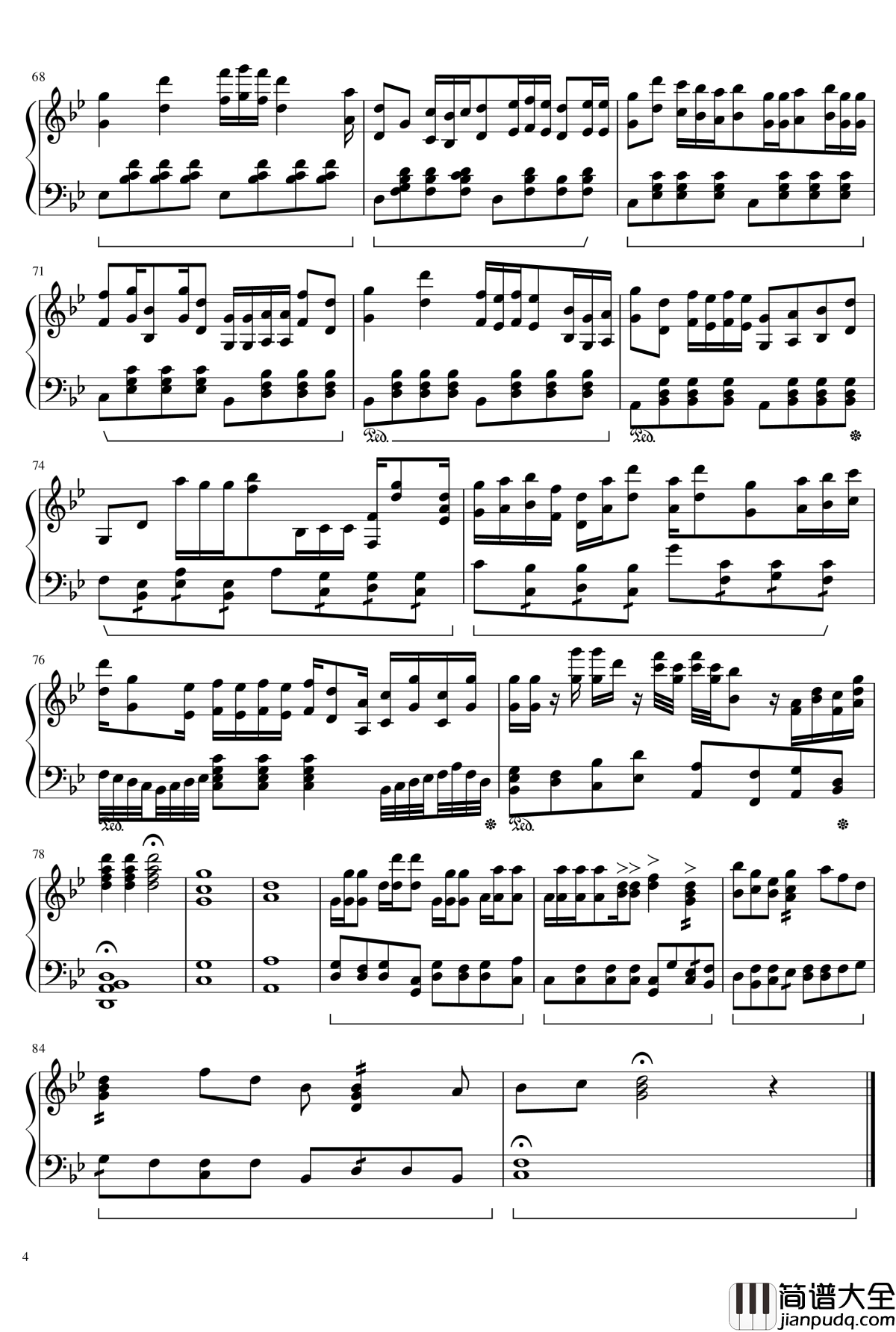 飞蛾的葬礼钢琴谱_忆之序曲_64927119