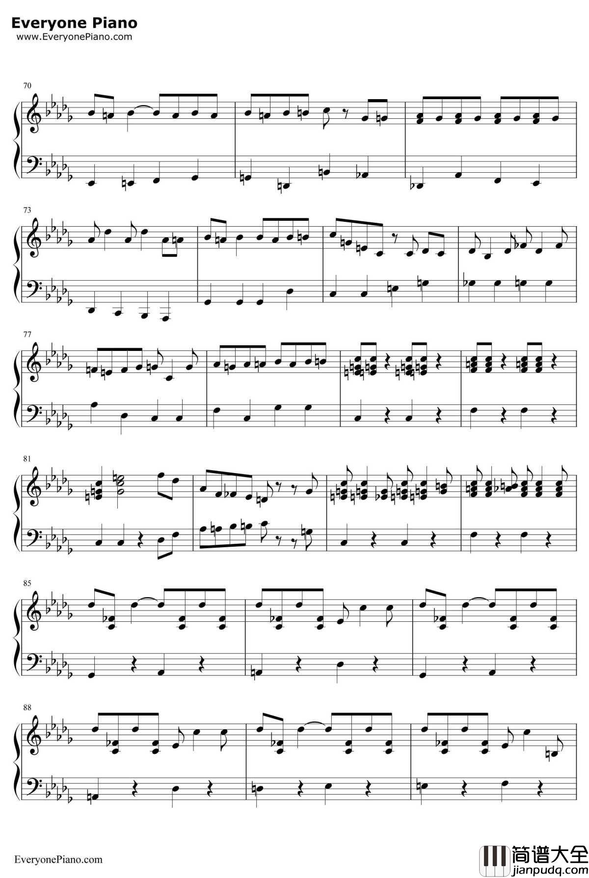 Cantina_Band钢琴谱_JohnWilliams _星球大战OST