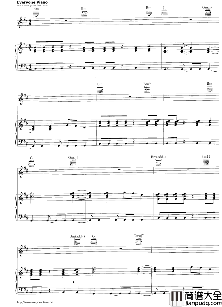 Iris钢琴谱_GooGooDolls_天使之城OST