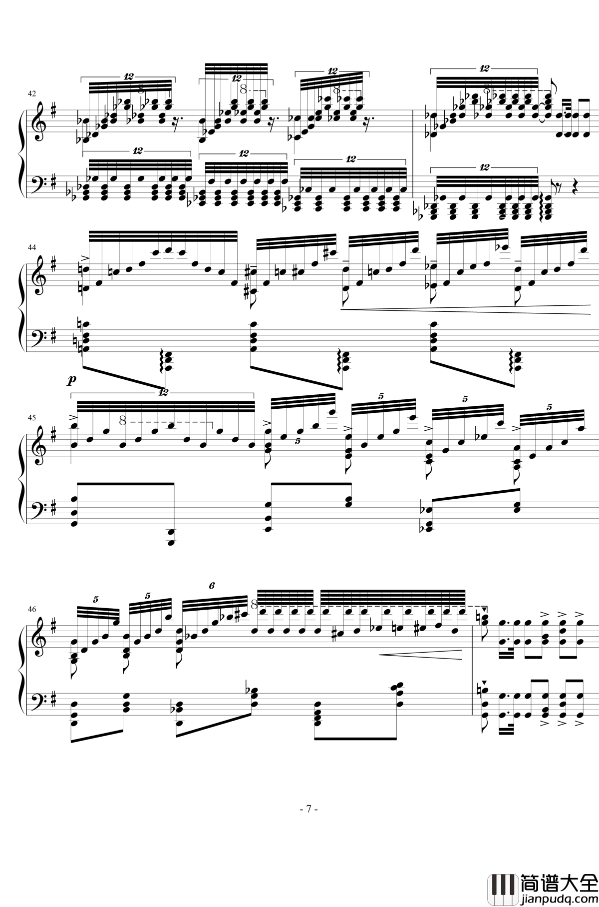 vision钢琴谱_李斯特超技练习曲6_李斯特