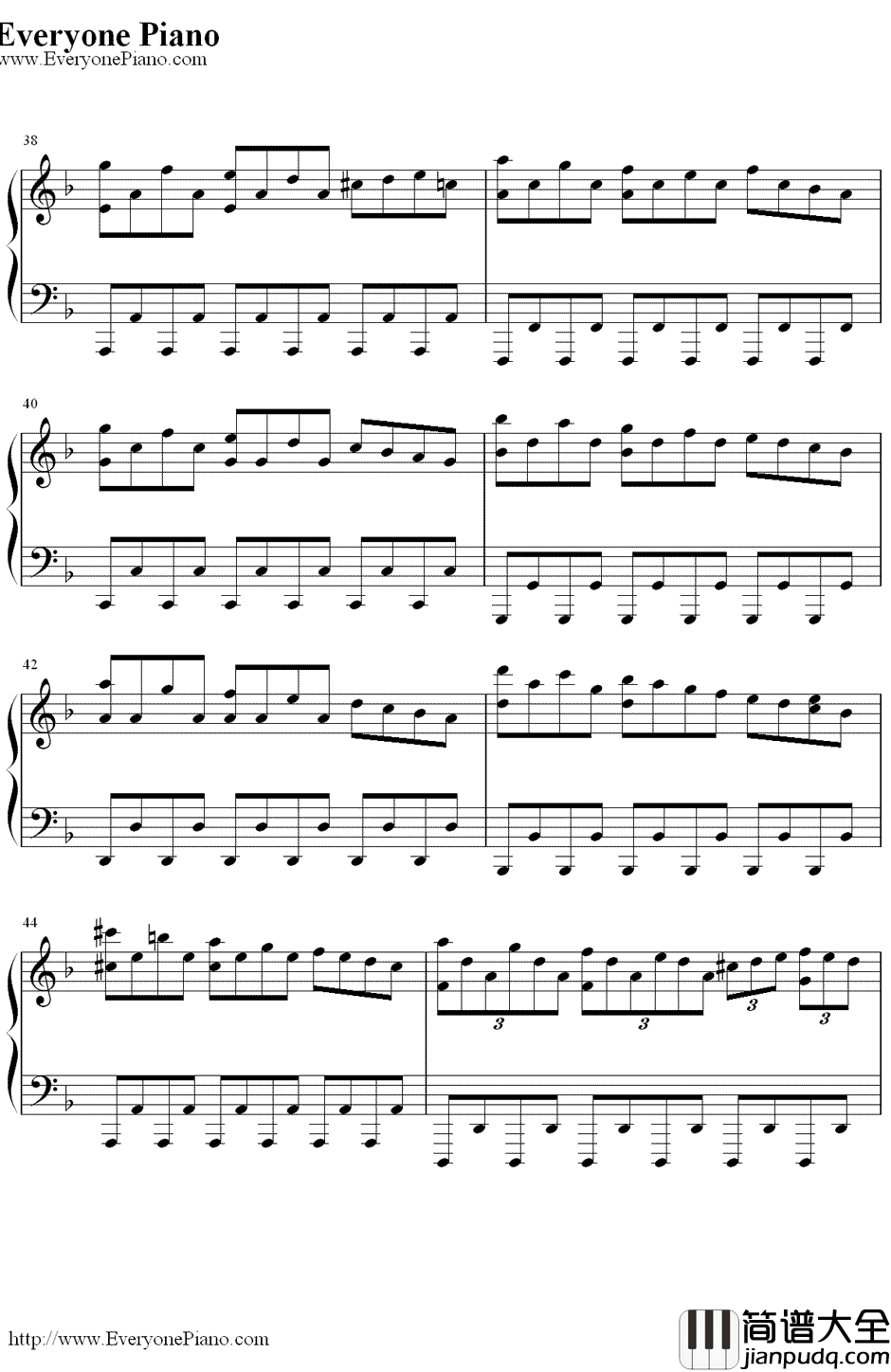 亨德尔的萨拉班德(Handel'sSarabande)钢琴谱_马克西姆MaksimMrvica