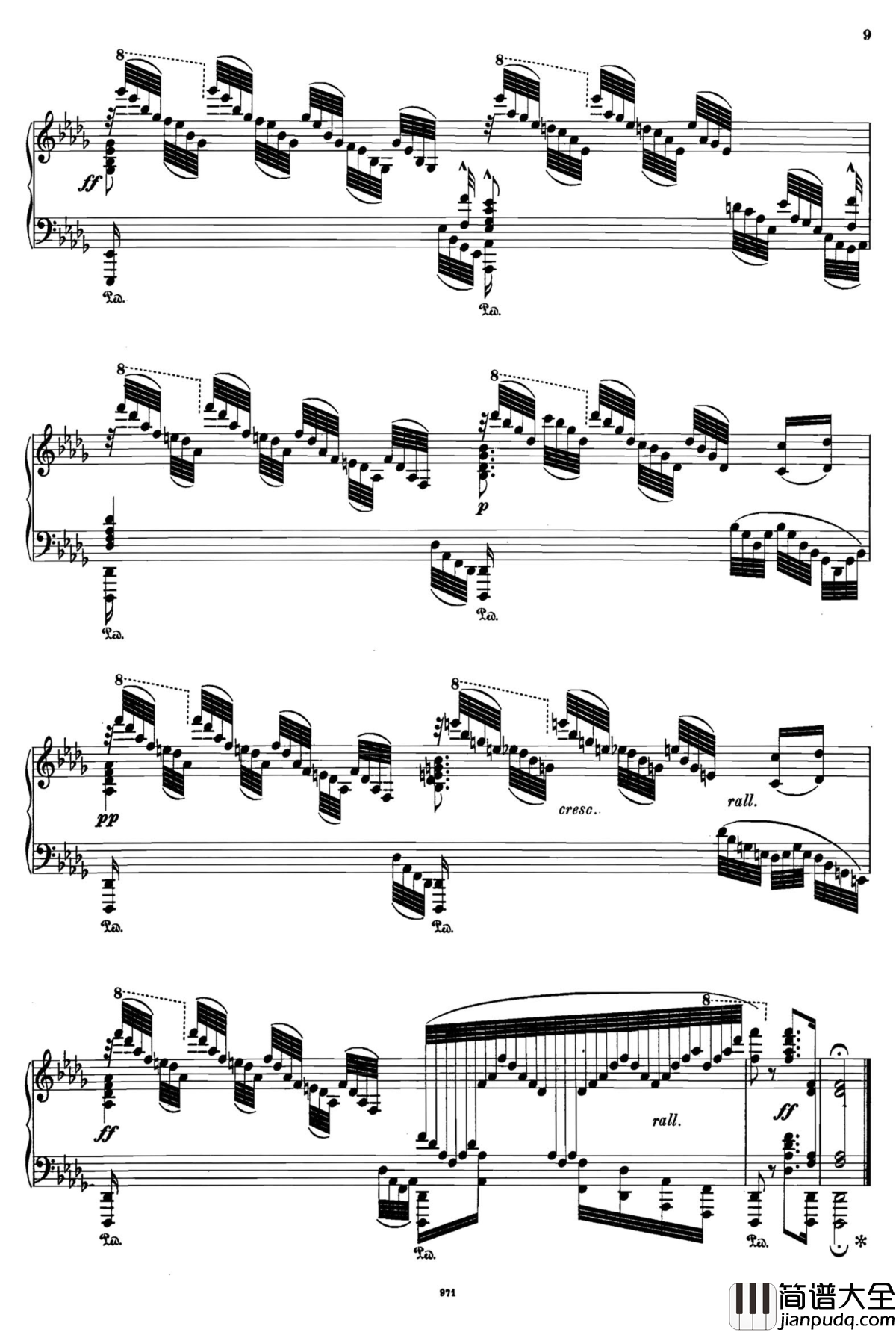 可爱的家钢琴谱_Op.72_塔尔贝格改编