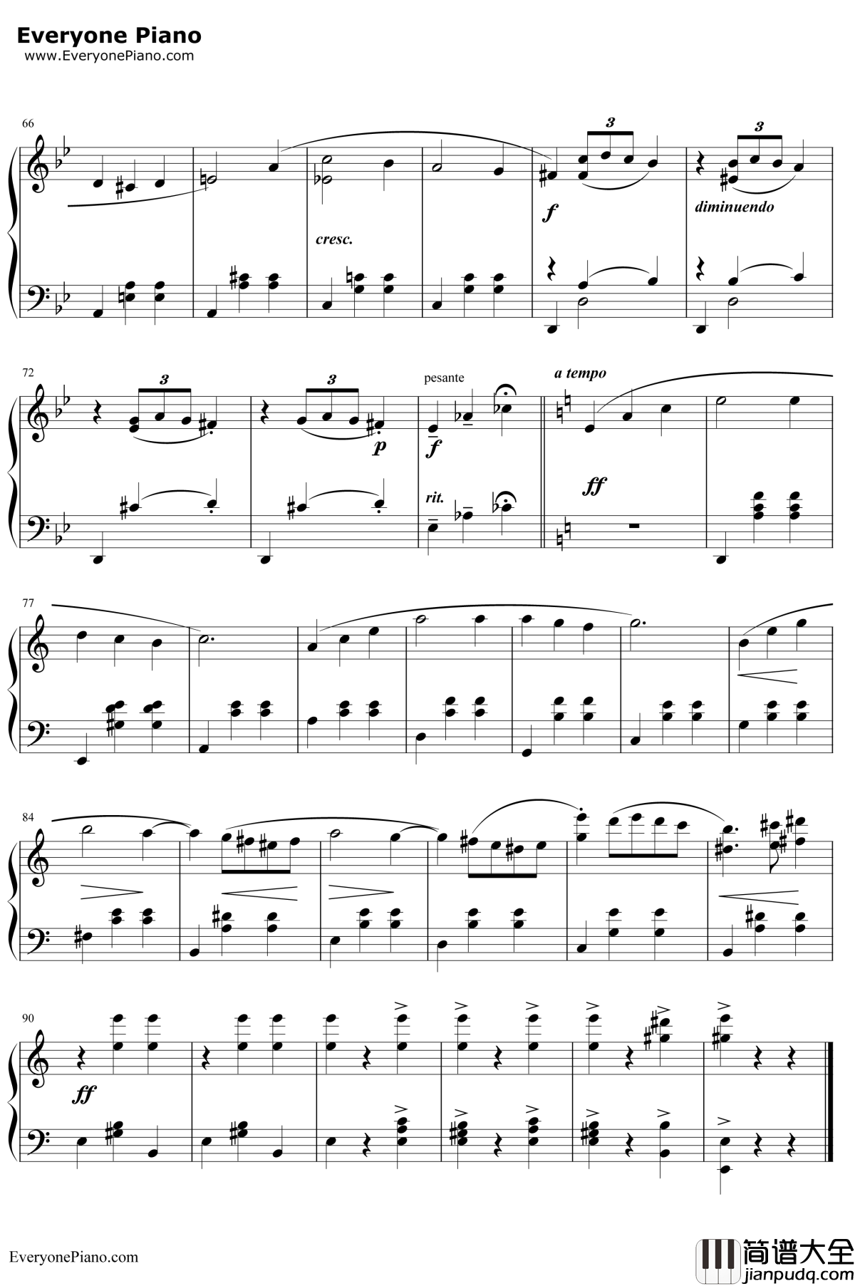 Merry钢琴谱_久石让宫崎骏_Go_RoundofLife_哈尔的移动城堡主题曲