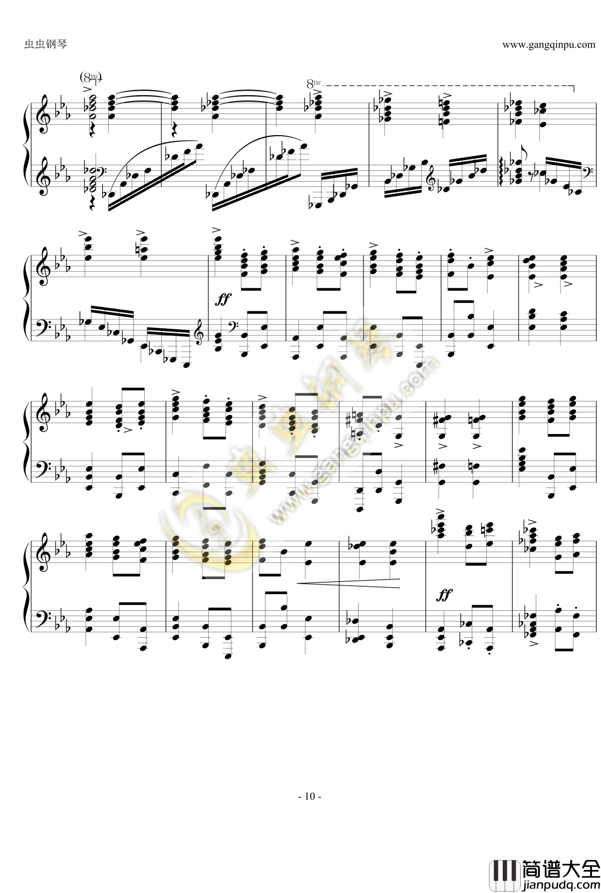 狂想曲Op.119__No.4钢琴谱_勃拉姆斯_Brahms