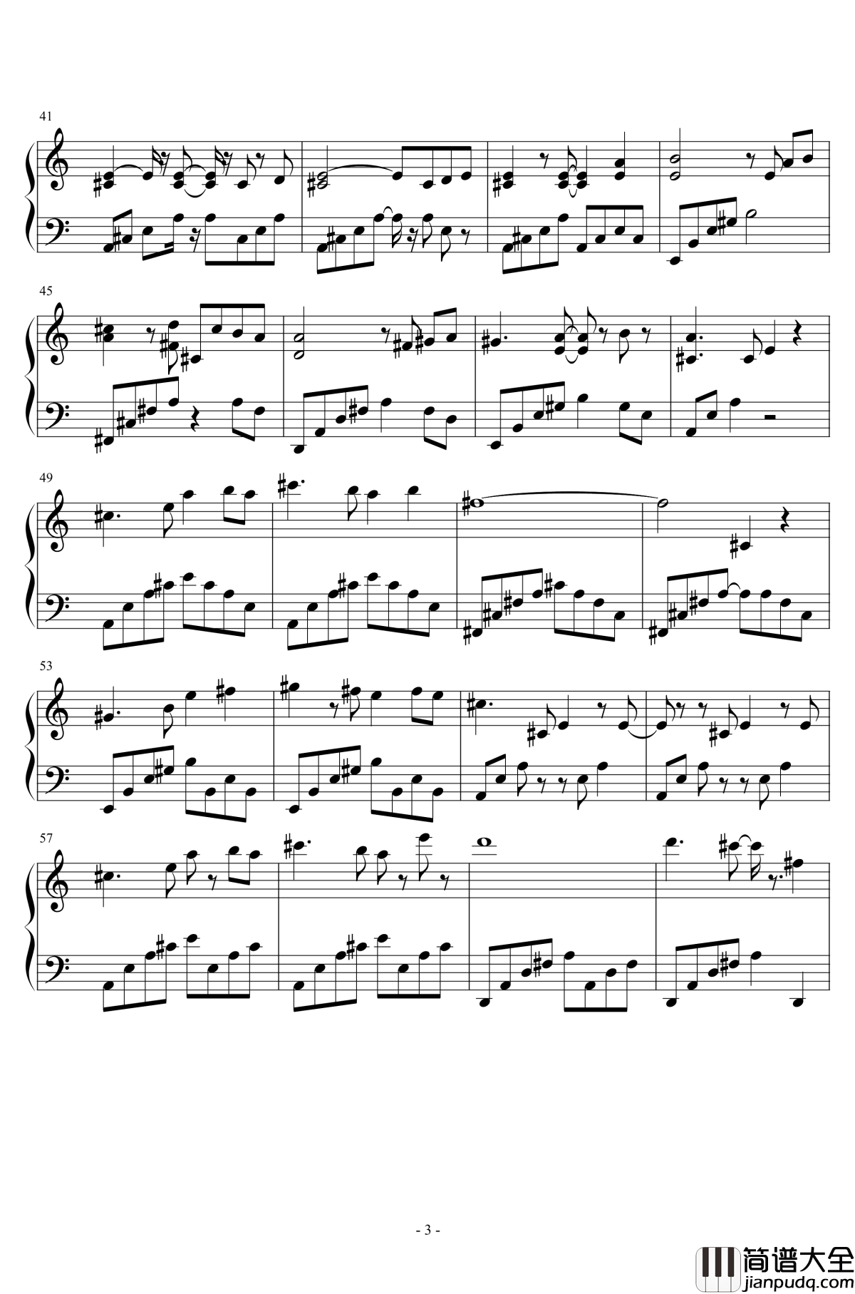 你的电话钢琴谱_心灵钢琴曲_吴振兴