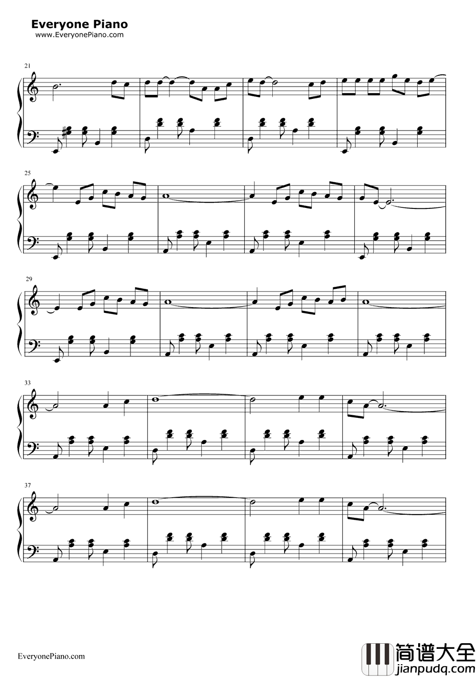 不要再来伤害我钢琴谱_张振宇_情已逝主题曲
