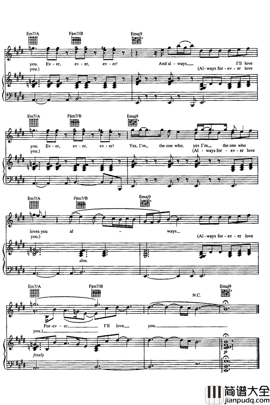 Always_and_Forever钢琴谱_LutherVandross