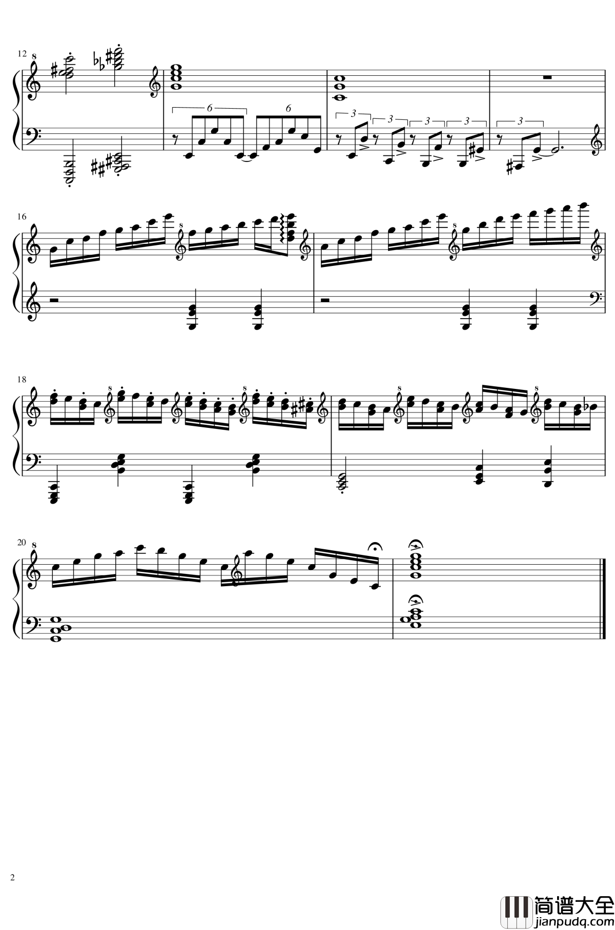 UTE超技练习曲钢琴谱_前奏_2dgdsvshh