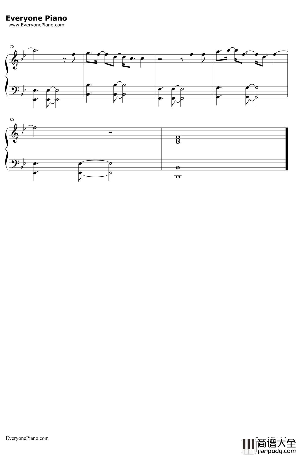 SayYouWon'tLetGo钢琴谱_JamesArthur