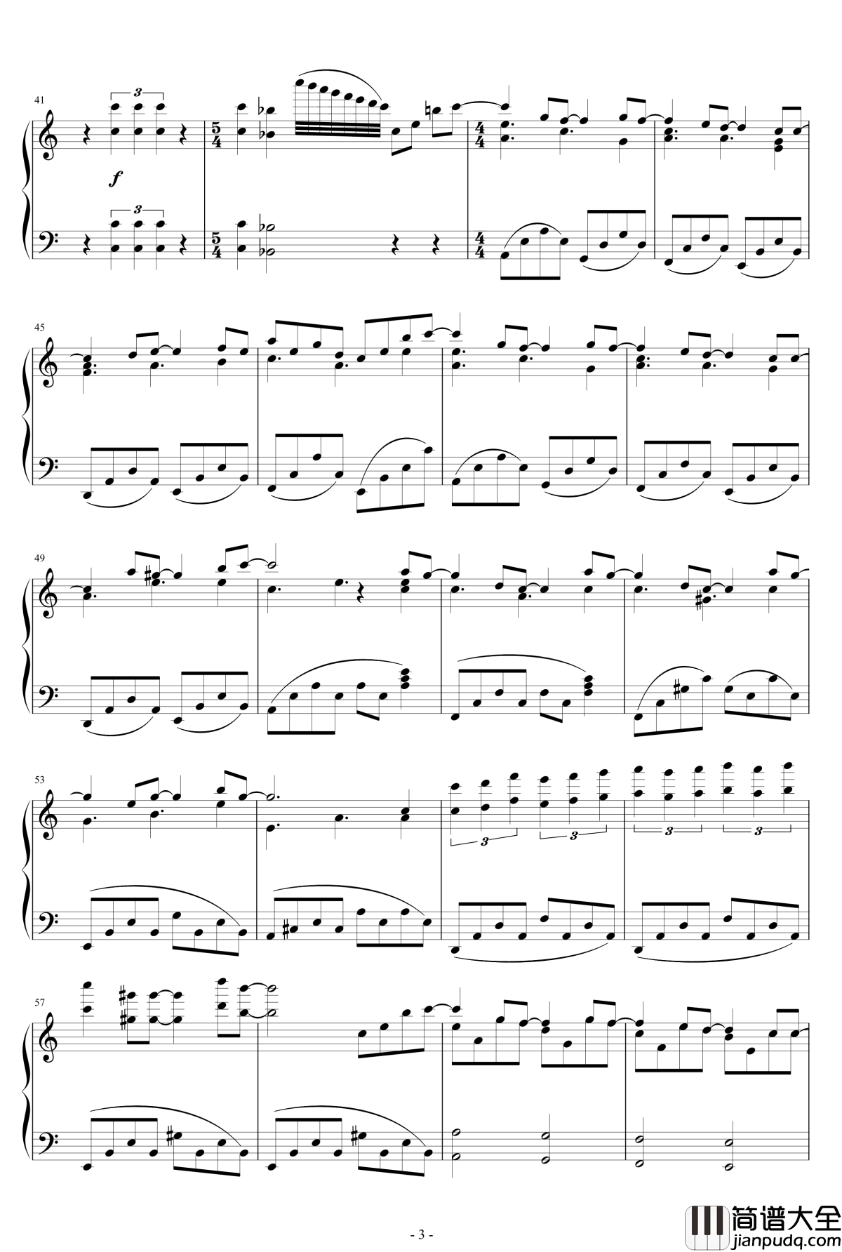 FGO主题曲钢琴谱_色彩_Fate_Grand_Order