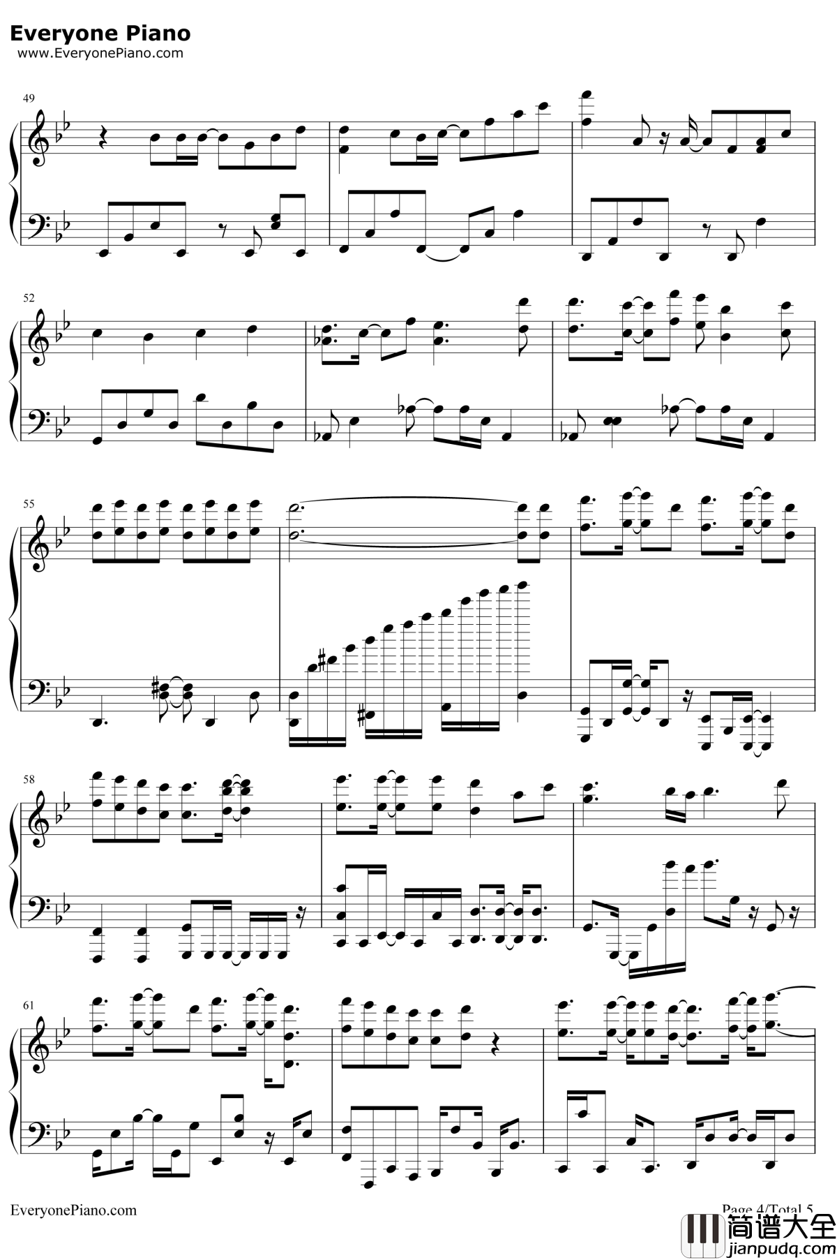 Break_Up钢琴谱_宫崎步_数码宝贝02装甲进化插曲