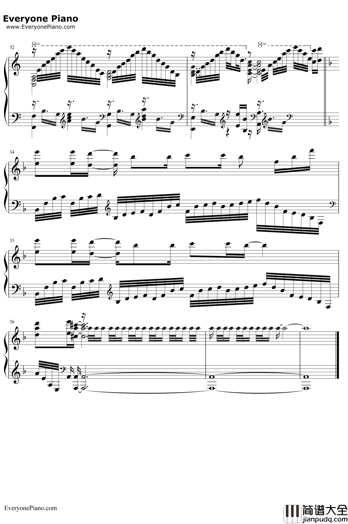 Brave_Heart钢琴谱_宫崎歩_勇敢的心_数码兽大冒险插曲