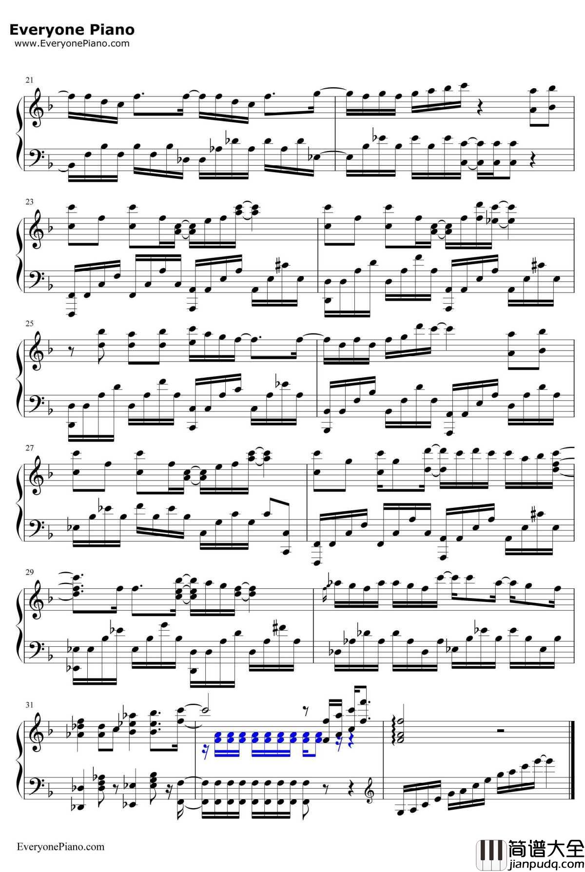 Step_by_Step_Up钢琴谱_Fourfolium_NEWGAMEOP