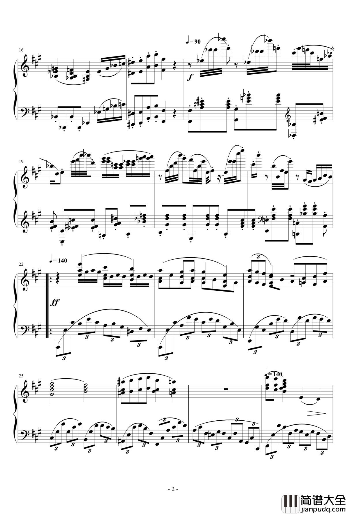 小温狂想曲_2.6钢琴谱_一个球