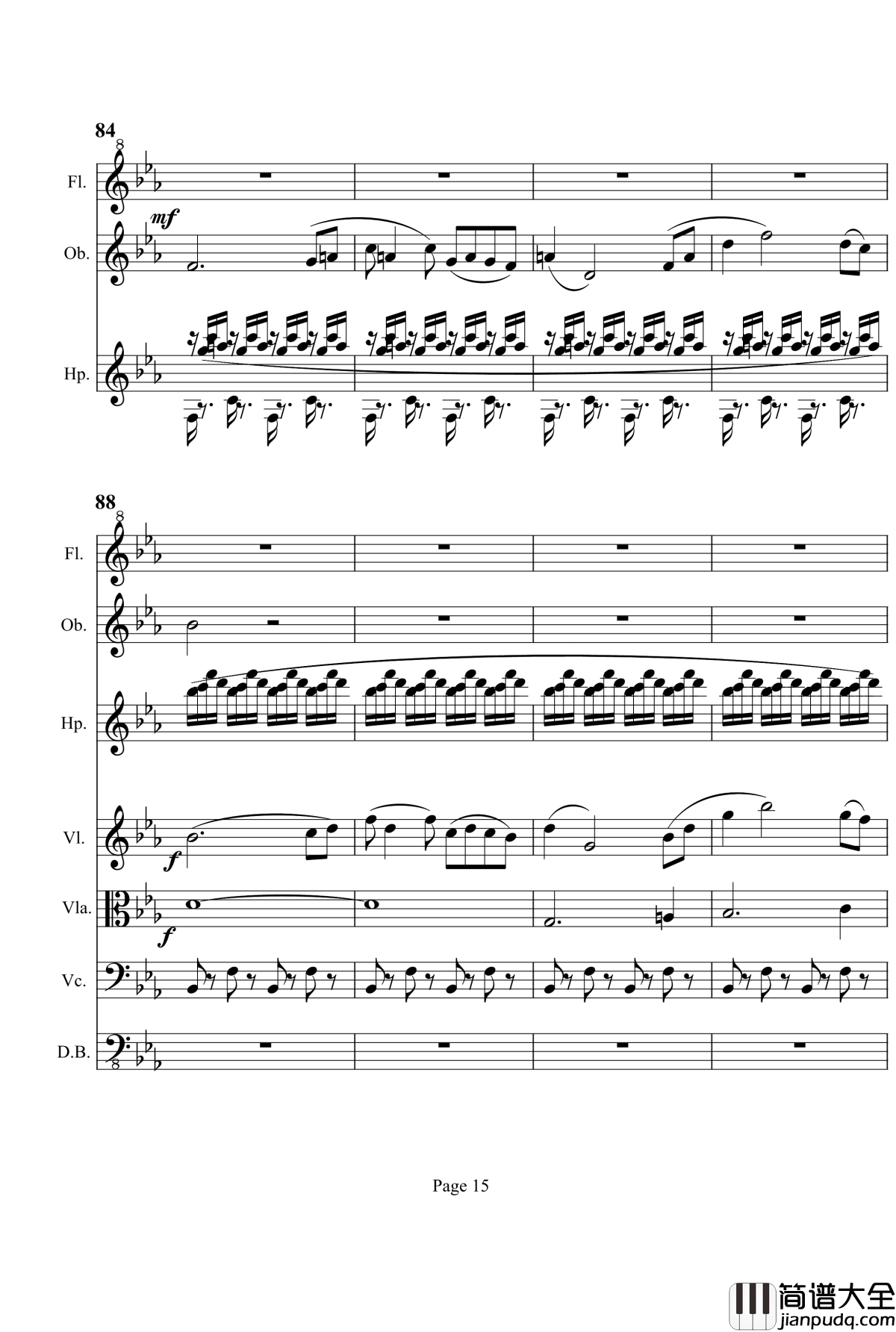 第三交响曲钢琴谱_梦幻的传说_项道荣
