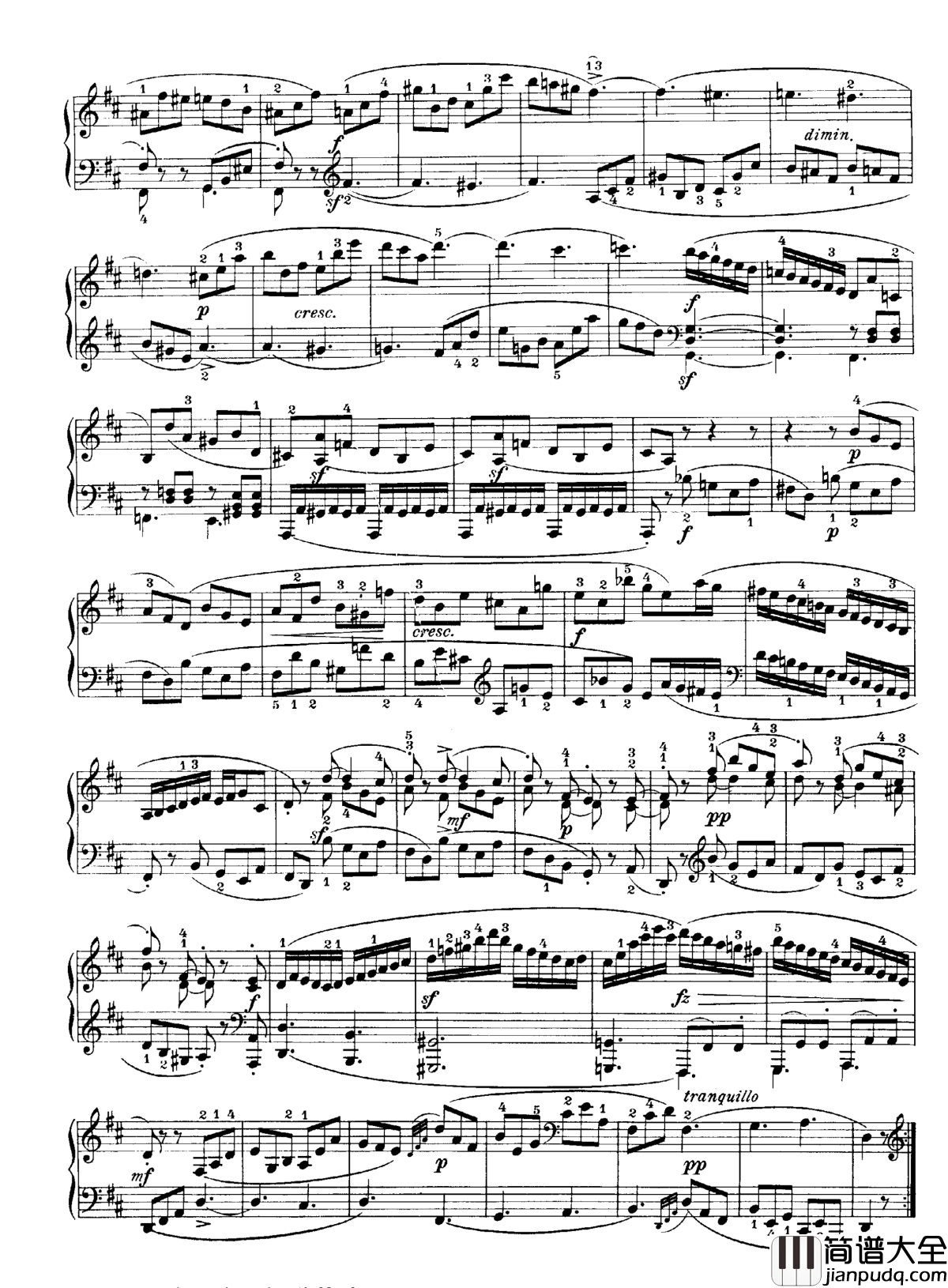 b小调钢琴奏鸣曲Op.40No.2钢琴谱_克莱门蒂